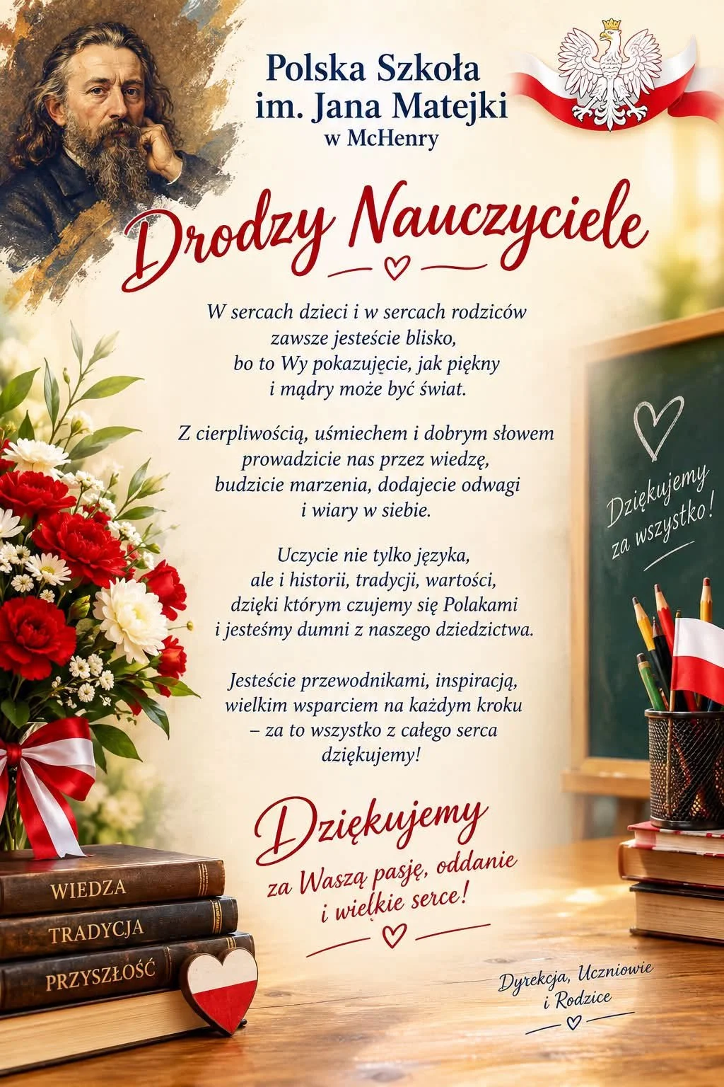 Uroczyste obchody Dnia Edukacji Narodowej w Polskiej Szkole im. Jana Matejki w McHenry