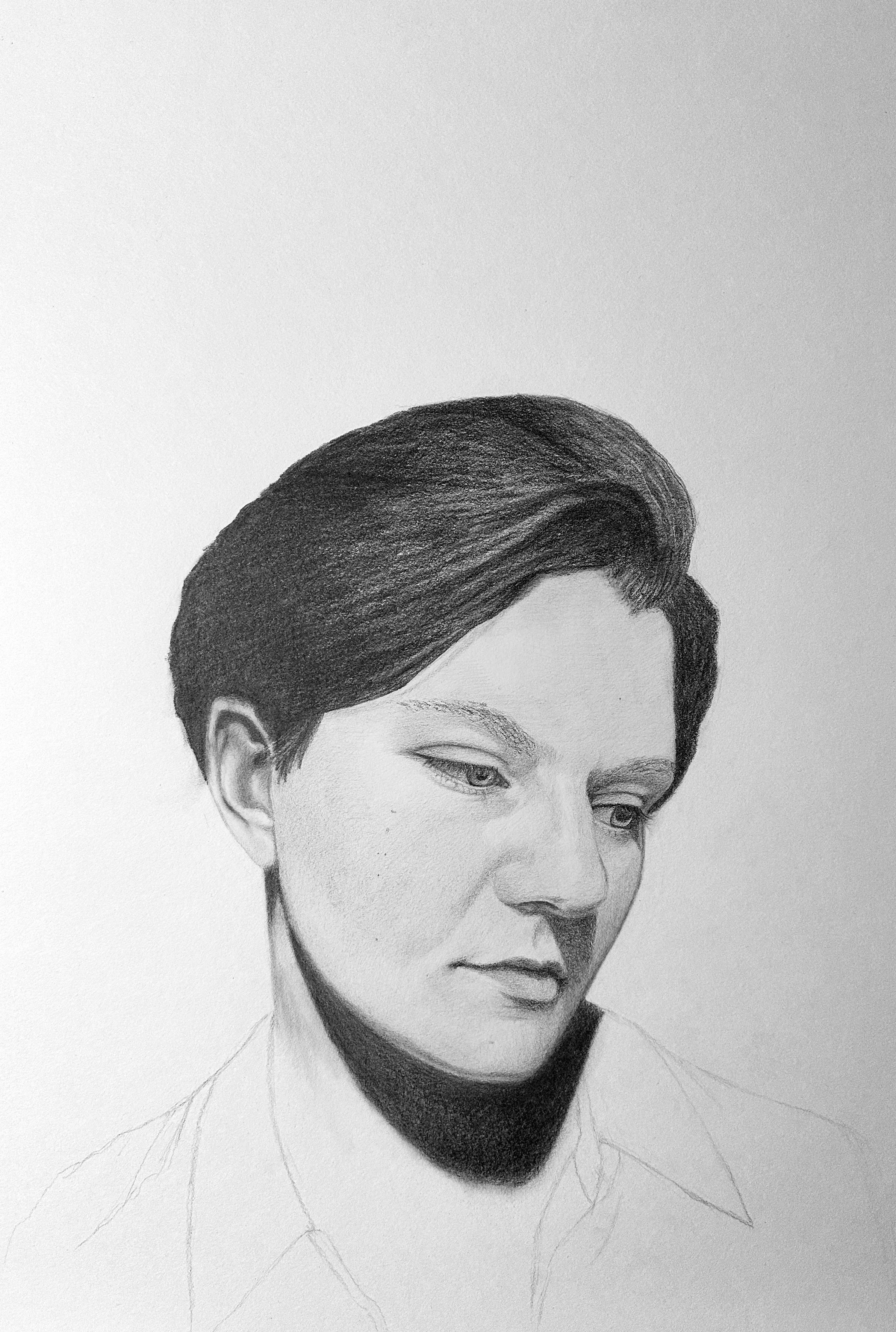 Love Did Not Soften The Blade (Study) | 18"x24 | Graphite on paper