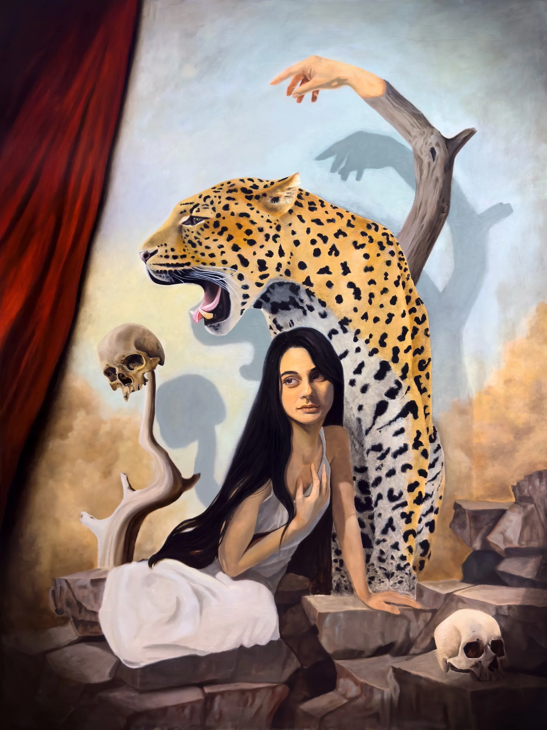 ~ Can Anybody Hear Me?  ~
oil on aluminum
48"x36"