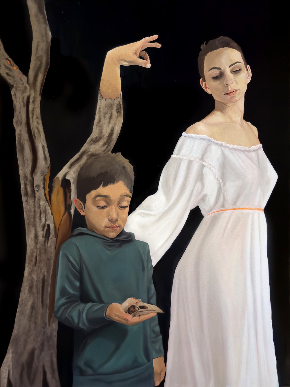 ~ Hope Seems Fragile In This Dark ~
oil on canvas
48"x36"