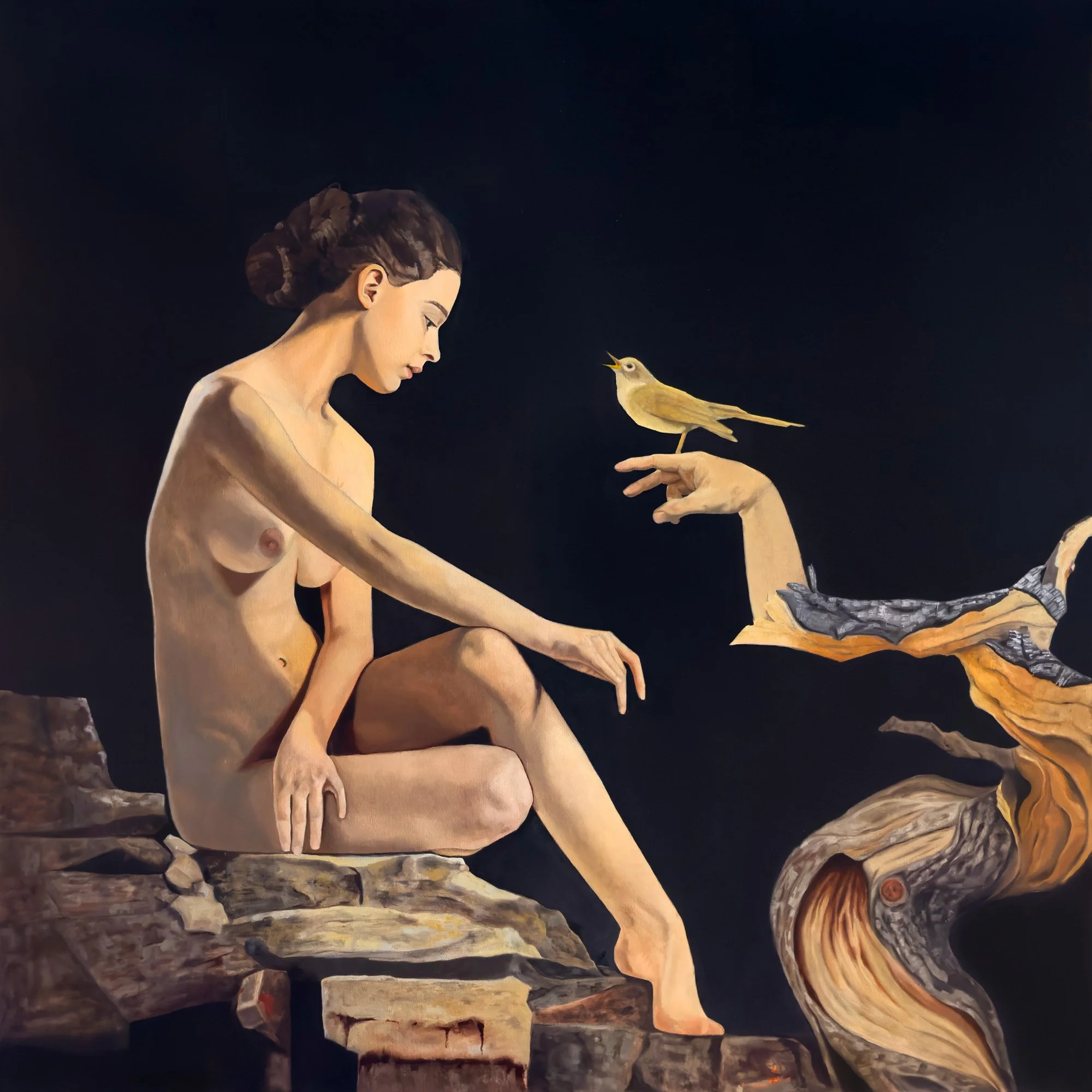 ~ A Song of Home Never Reached ~
oil on canvas
48"x48"