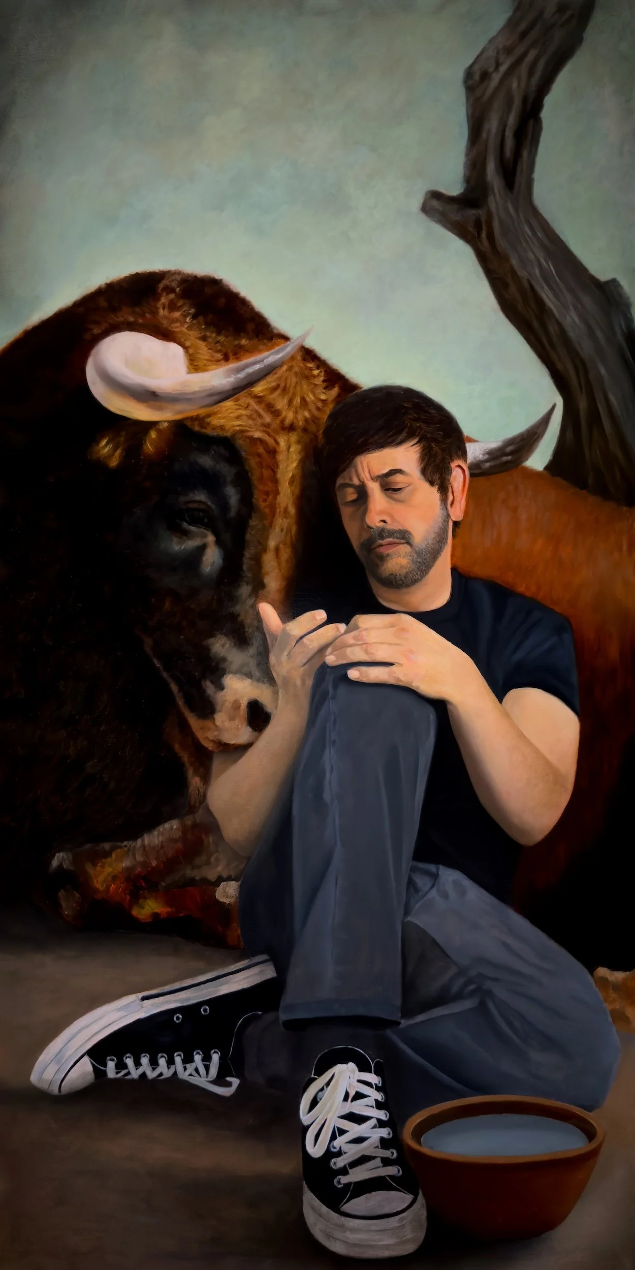 ~ Echo of Metanoia ~
oil on aluminum
48"x24"