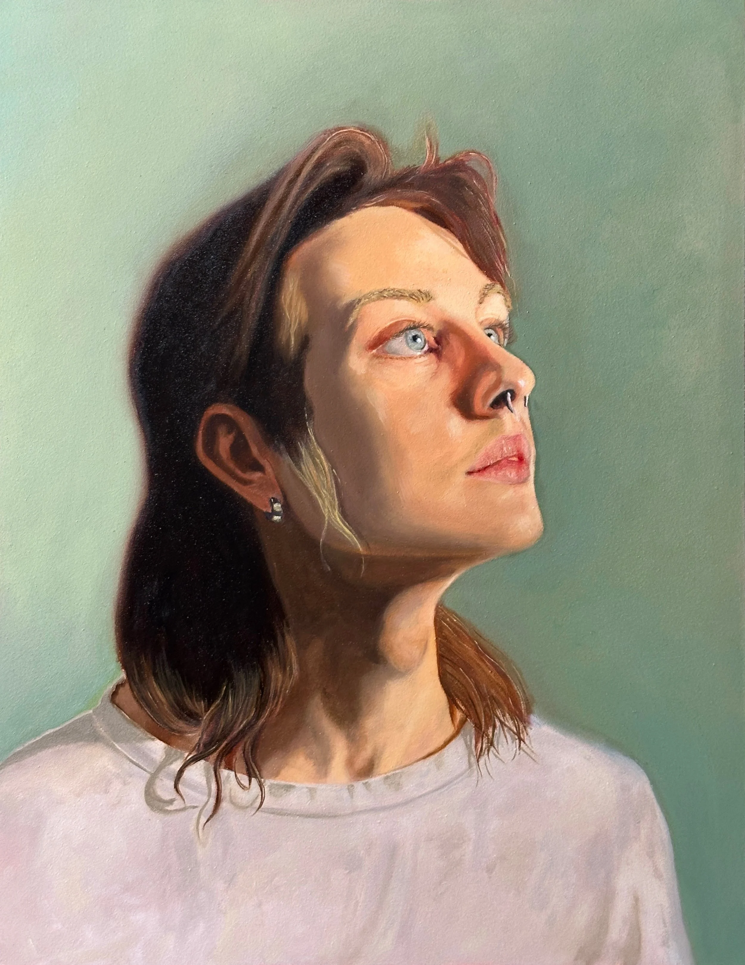 ~ Where Hope Outlives The Night~
oil on wood
18"x14"