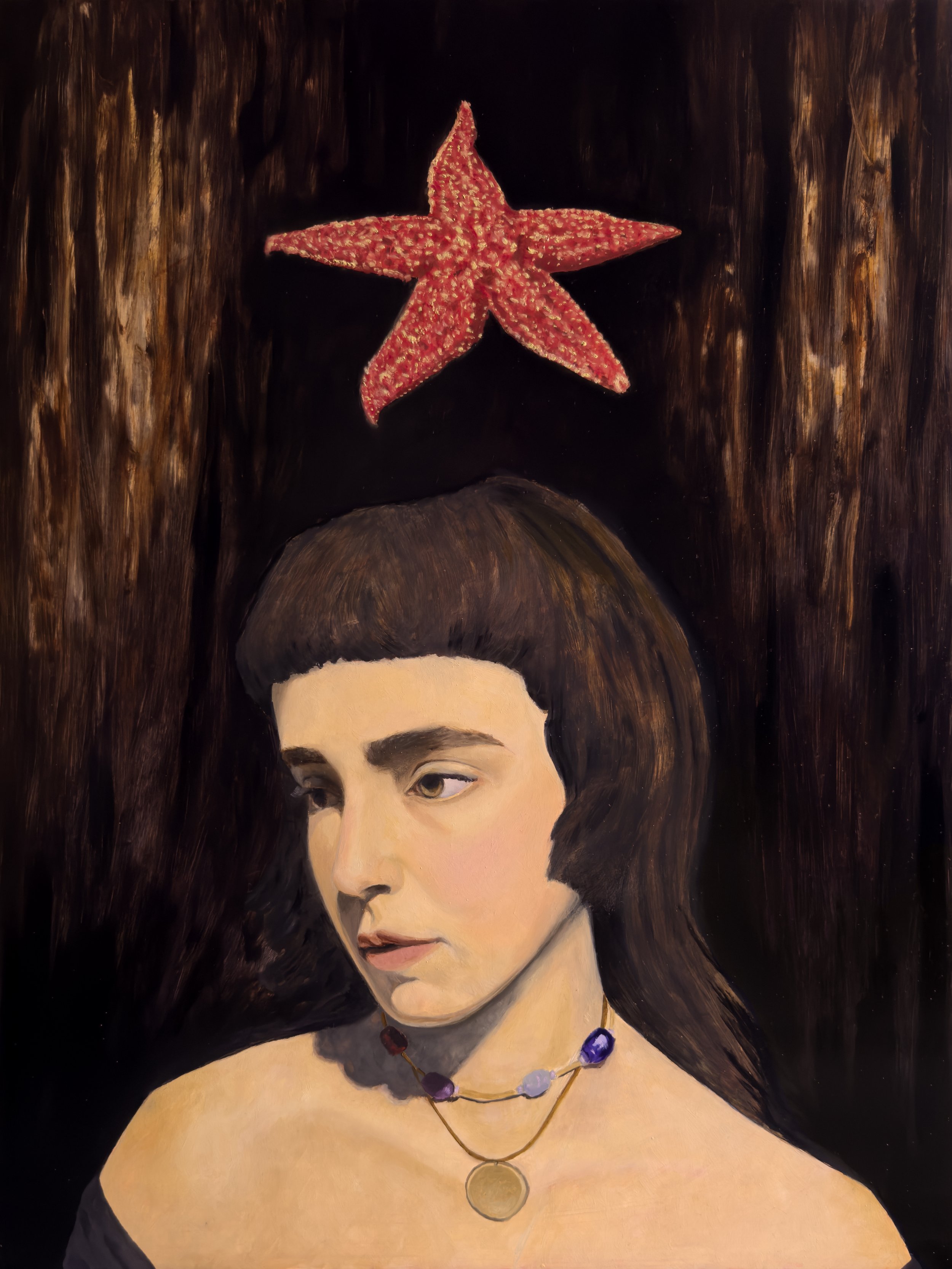 Lost Between The Stars And Foam | oil on wood panel | 18x24"