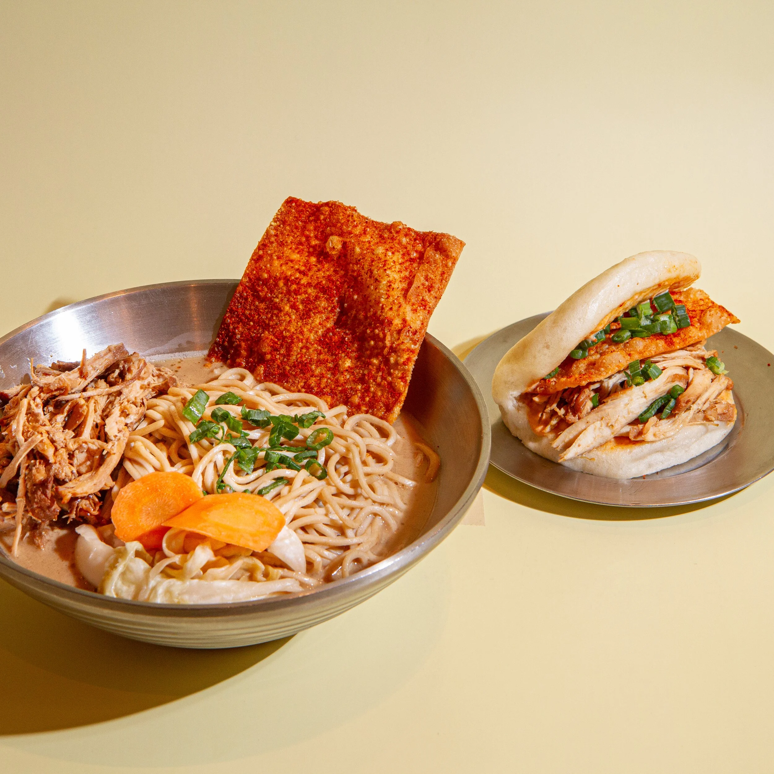 Noodle Soup + Bao Bun