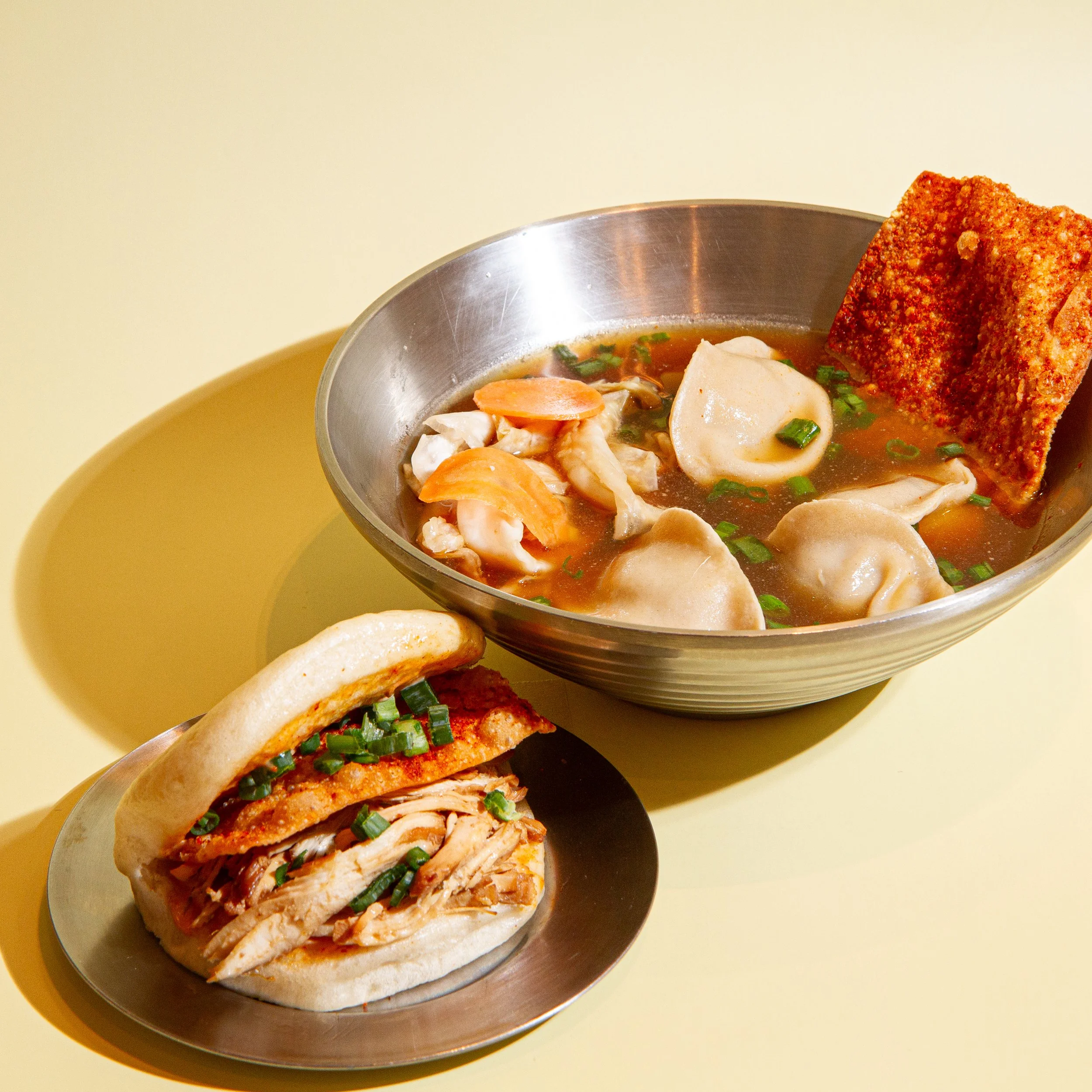 Bao Bun + Dumpling Soup