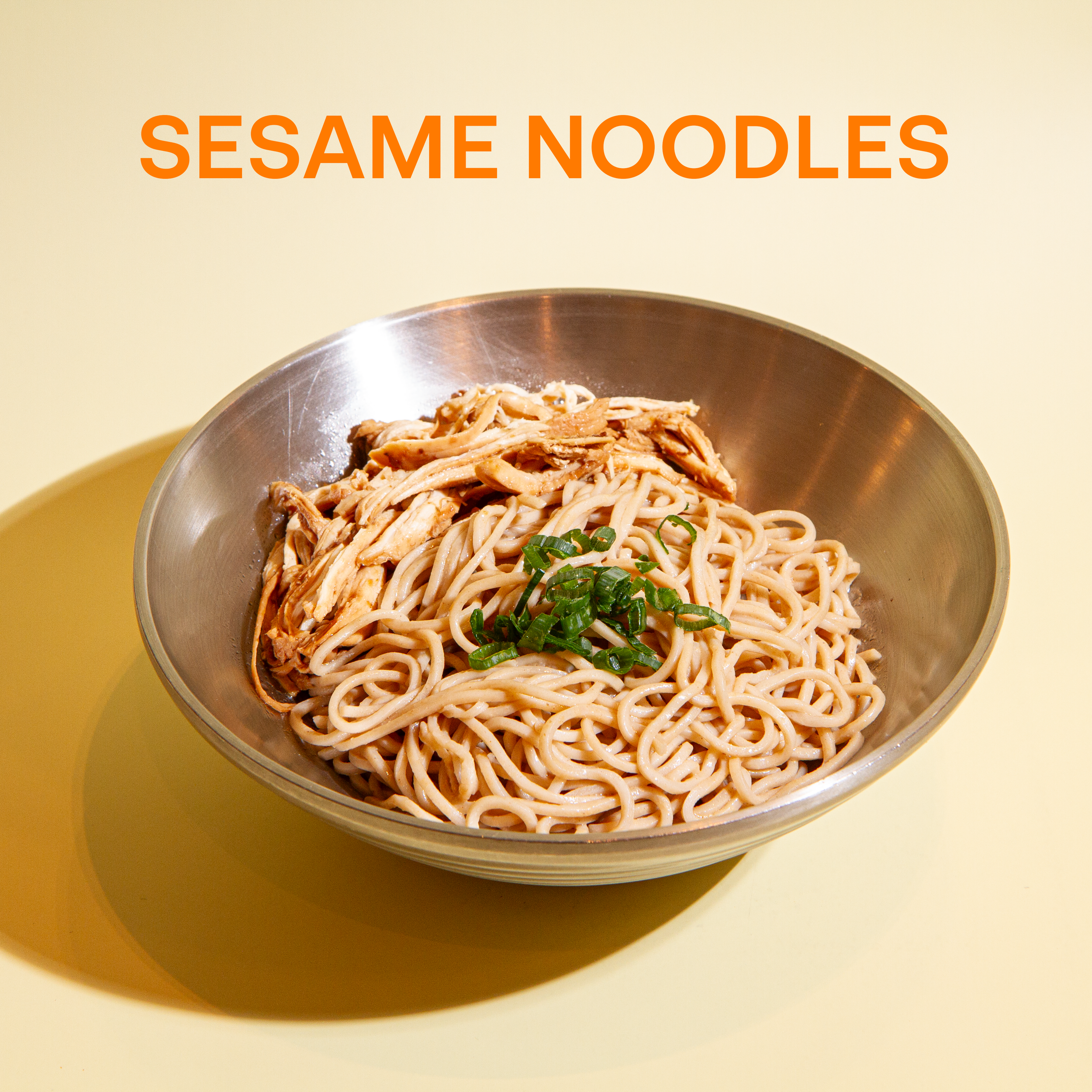 Creamy sesame sauce, green onions, and your choice of braise chicken, pork, or tofu.