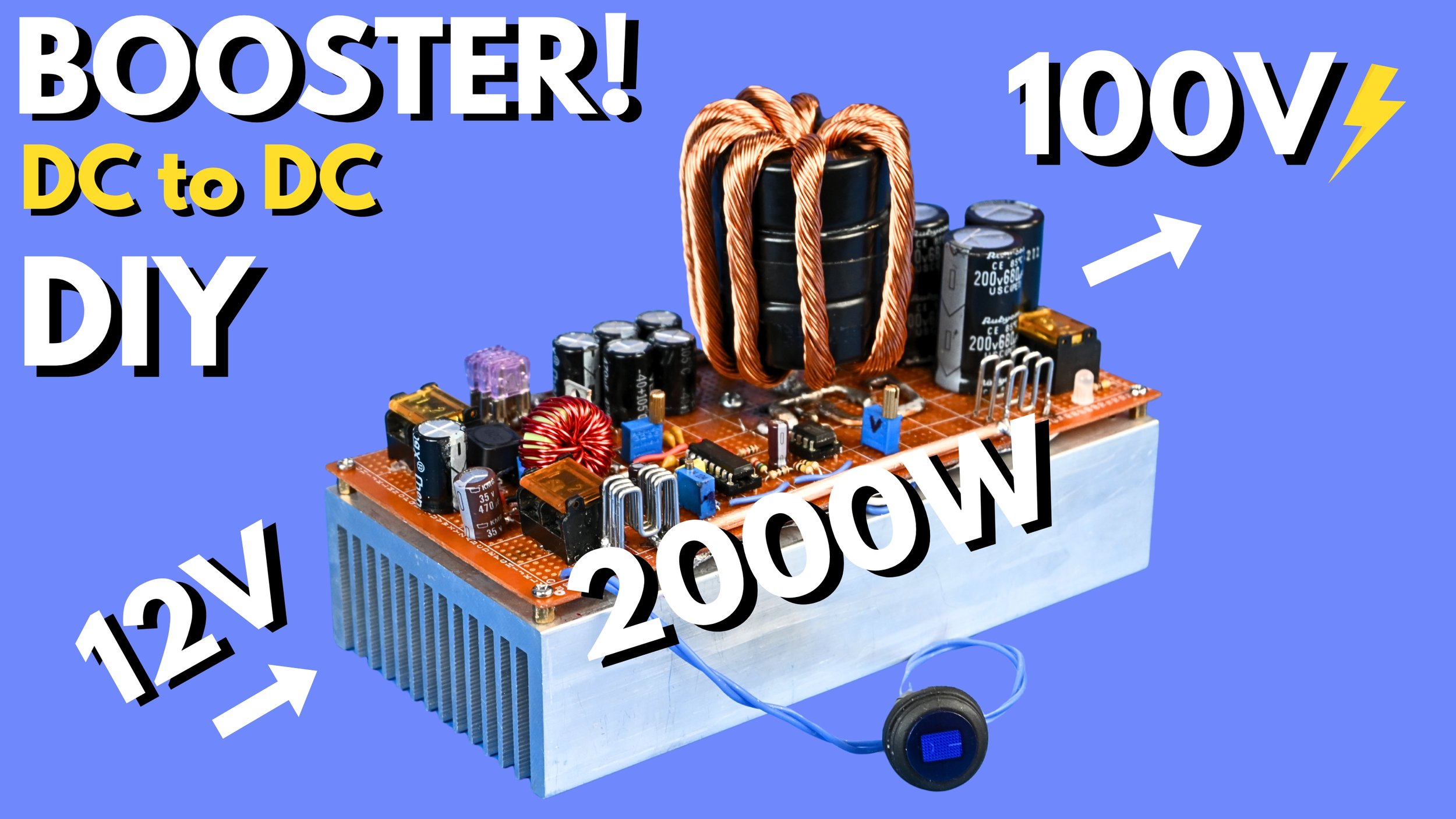 Downloadable PDF Schematic - 12 to 100V, 2000W DIY DC-to-DC Boost converter