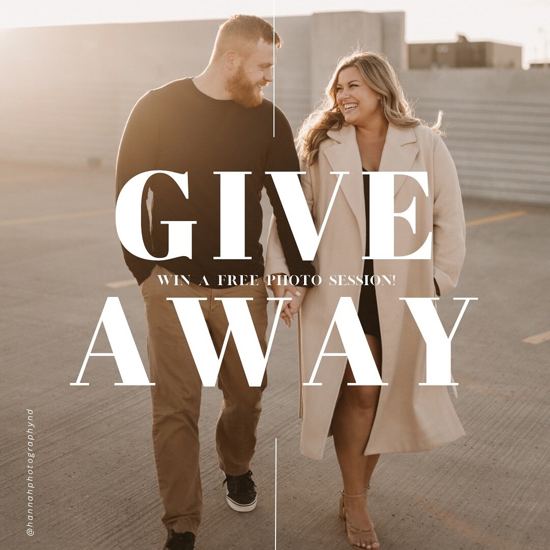 GIVEAWAY CLOSED! Winners have been contacted! Want to  𝙒 𝙄 𝙉  a 𝐅𝐑𝐄𝐄 mini session to use this year?!

To ENTER :
1. Follow @hannahphotographynd 

2. SHARE this post to your story! (𝙋𝙡𝙚𝙖𝙨𝙚 𝙨𝙚𝙣𝙙 𝙢𝙚 𝙖 𝙨𝙘𝙧𝙚𝙚𝙣𝙨𝙝𝙤𝙩 𝙞𝙛 𝙮𝙤𝙪