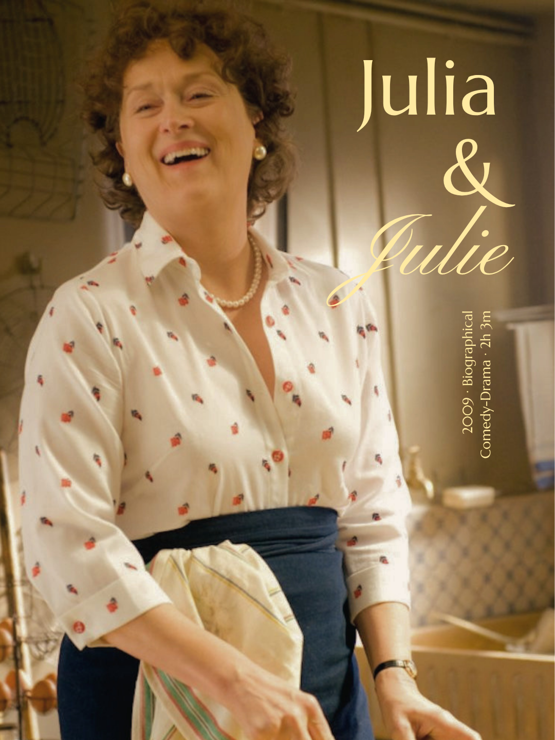 Julie & Julia

by Nora Ephron
2009
Biographical Comedy Drama / Romance

Two connected stories follow chef Julia Child as she discovers French cooking and Julie Powell as she attempts to cook every recipe in Child’s famous cookbook.
It was Nora Ephron
