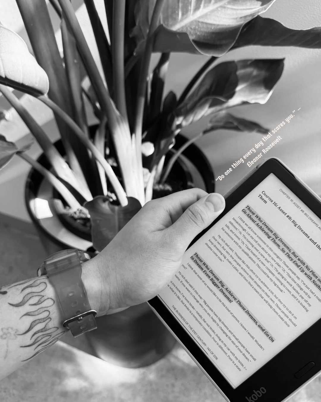 &ldquo;Do one thing every day that scares you.&rdquo; 
- Eleanor Roosevelt