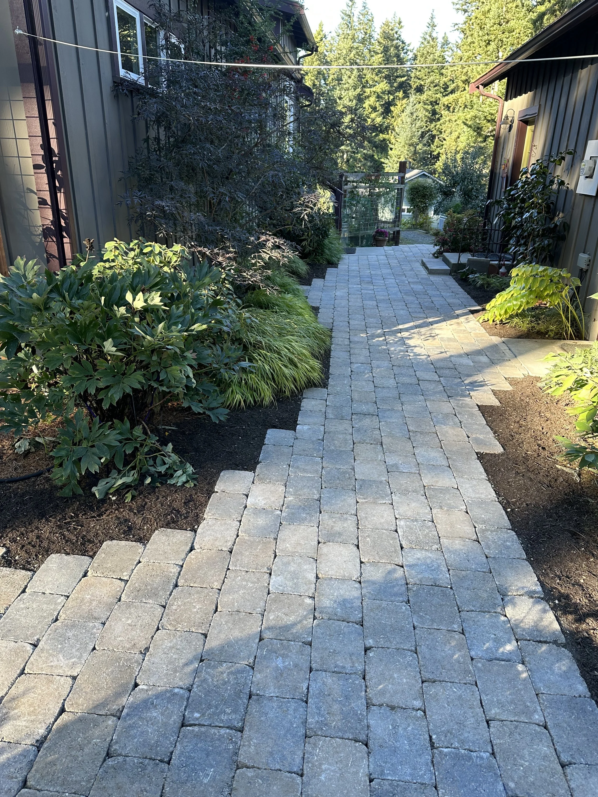 Cobble walkway