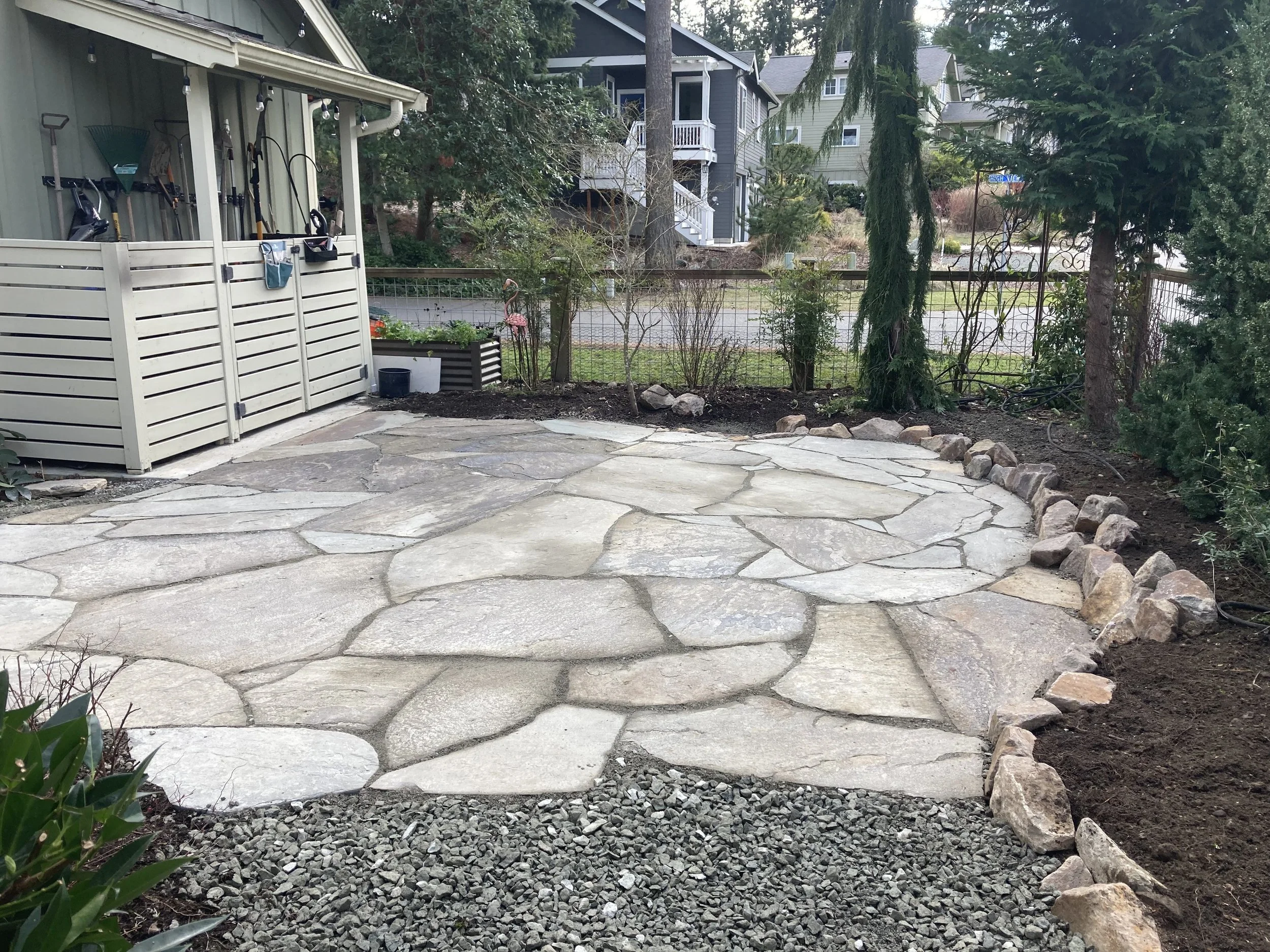 Stone patio