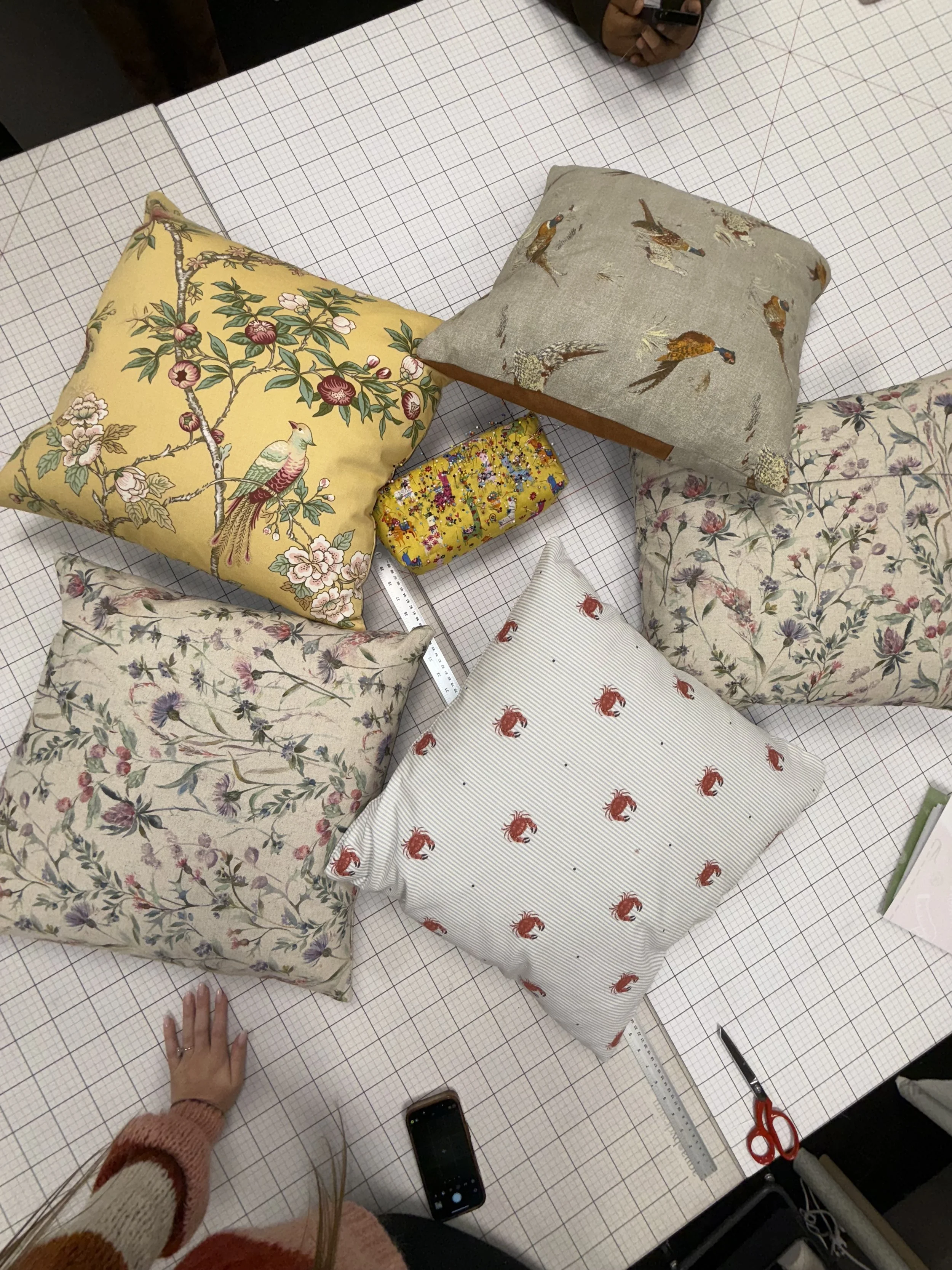 Cushion workshop classes Leicestershire and Midlands