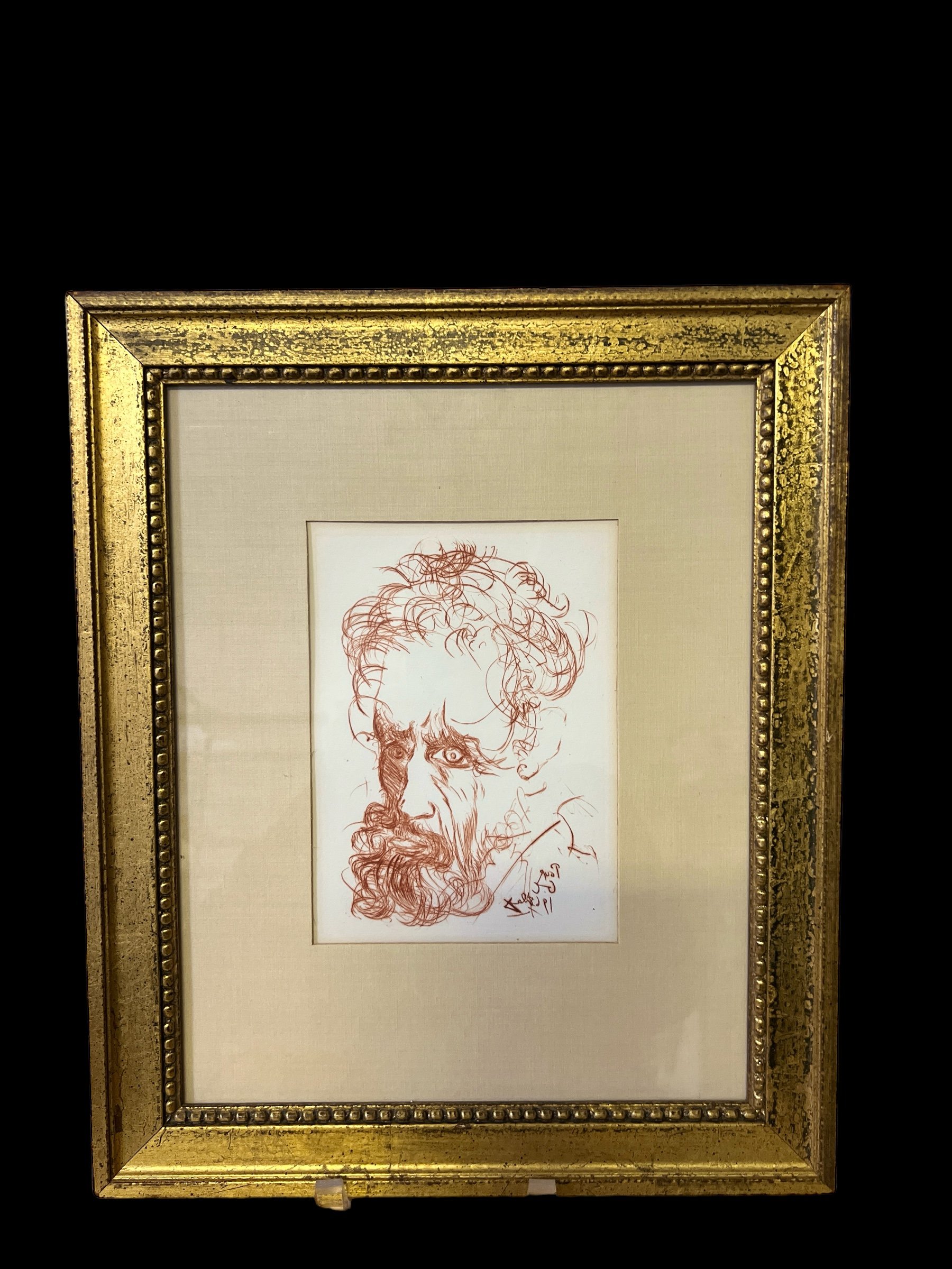 Salvador Dali Print  "Immortals of Art’’ Michelangelo