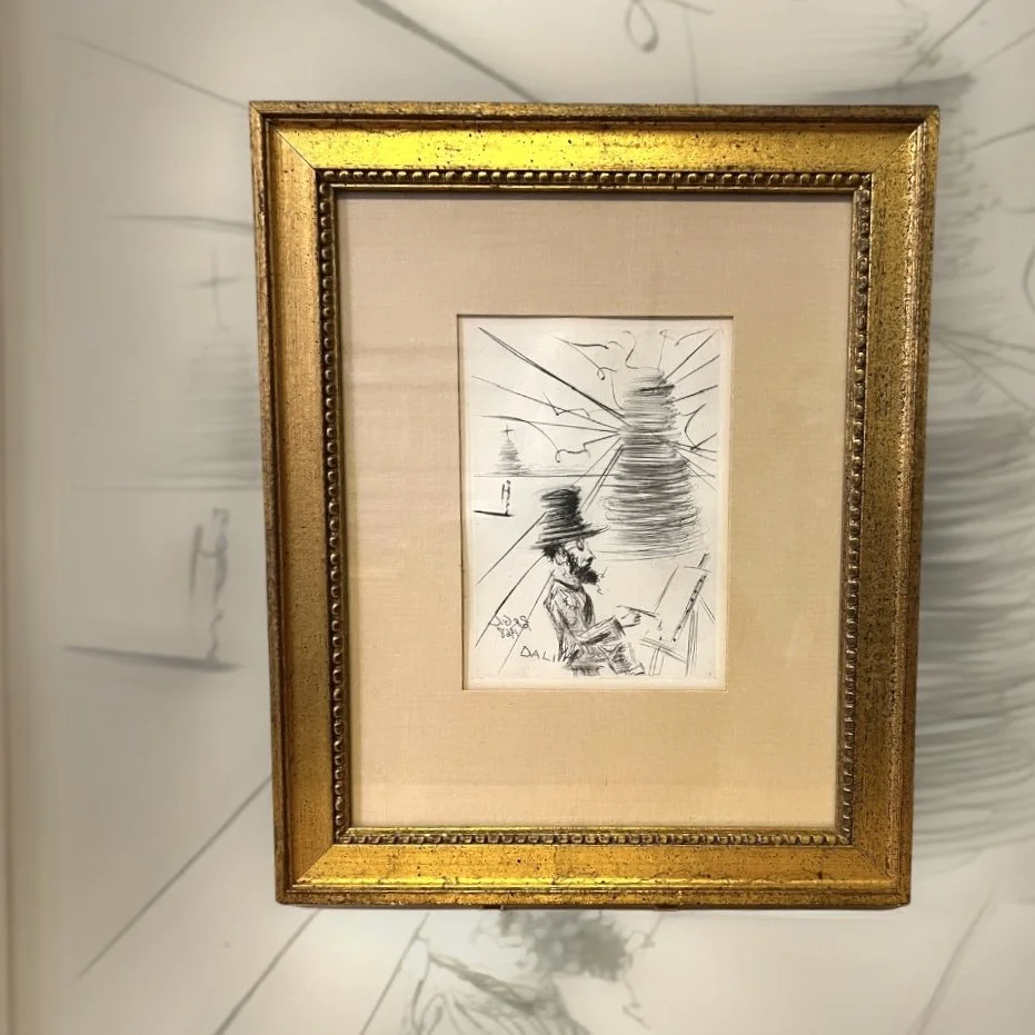 Original Toulouse-lautrec etching by Salvador Dalí,  Immortals of Art series