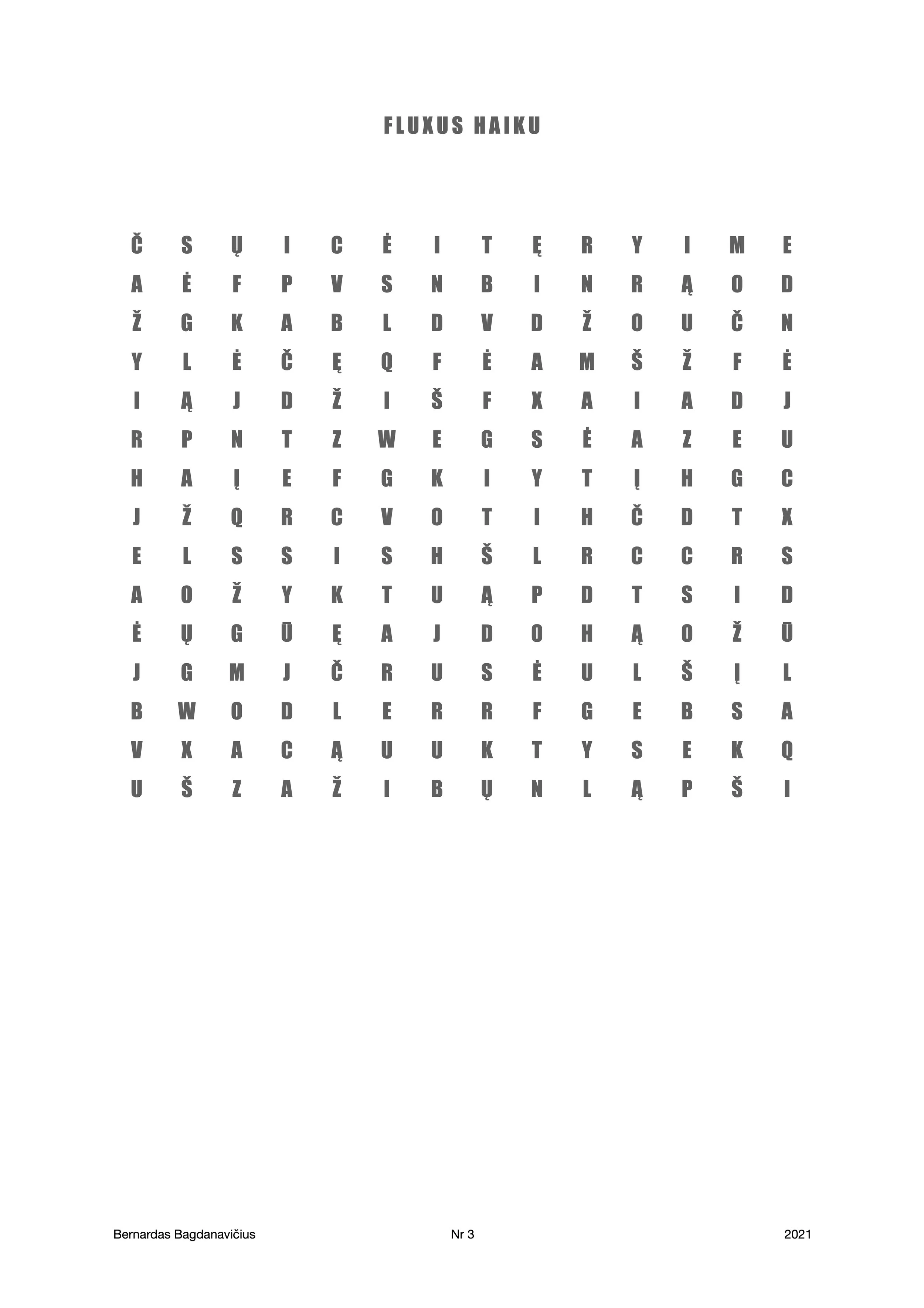 Fluxus Haiku
