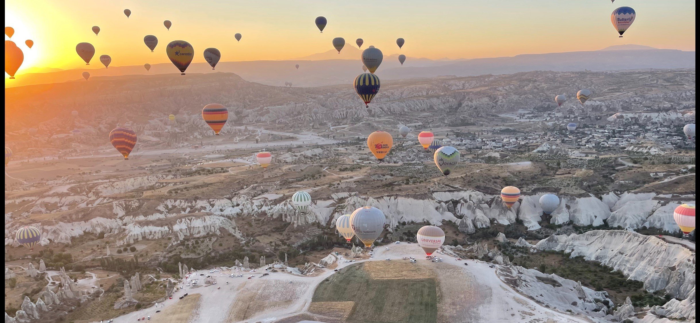 Hot Air Balloons at Sunset