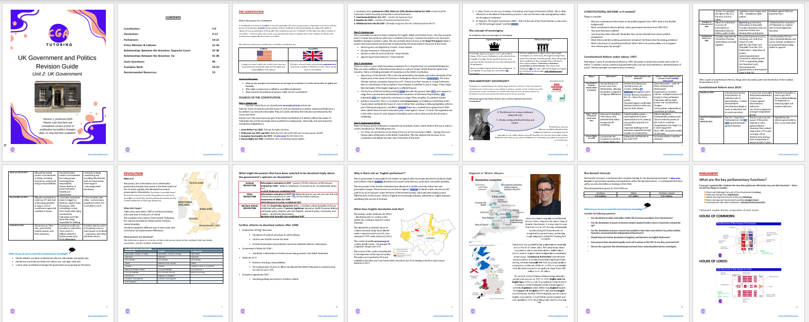 UK Government Revision Guide 2025/2026