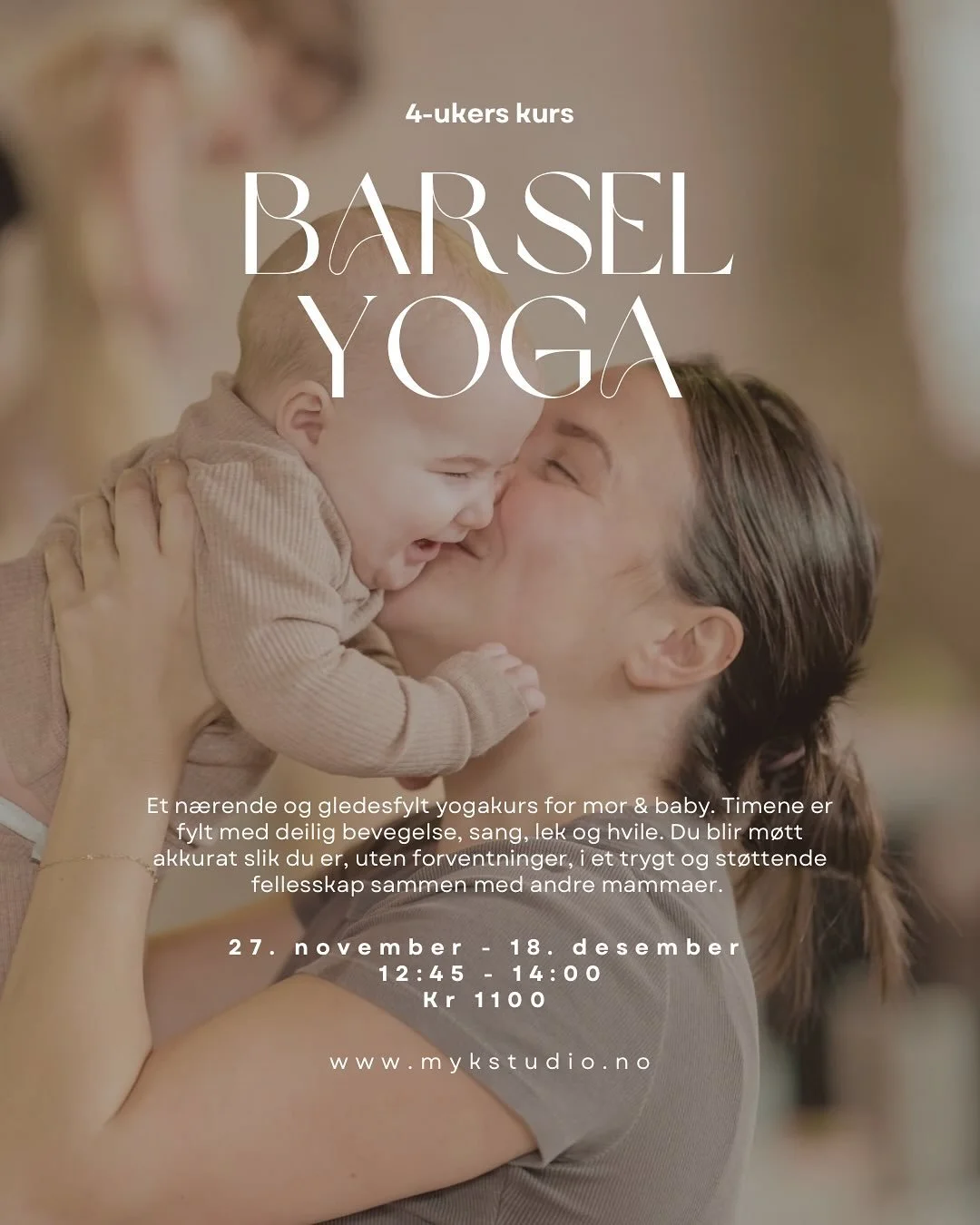 Siste kurs med BarselYoga f&oslash;r jul 🌟

V&aring;re desidert koseligste kurs g&aring;r snart mot slutten, men vi har satt opp et ekstra kurs f&oslash;r jul for de som &oslash;nsker &aring; sette av litt tid til n&aelig;rende bevegelse, avspenning