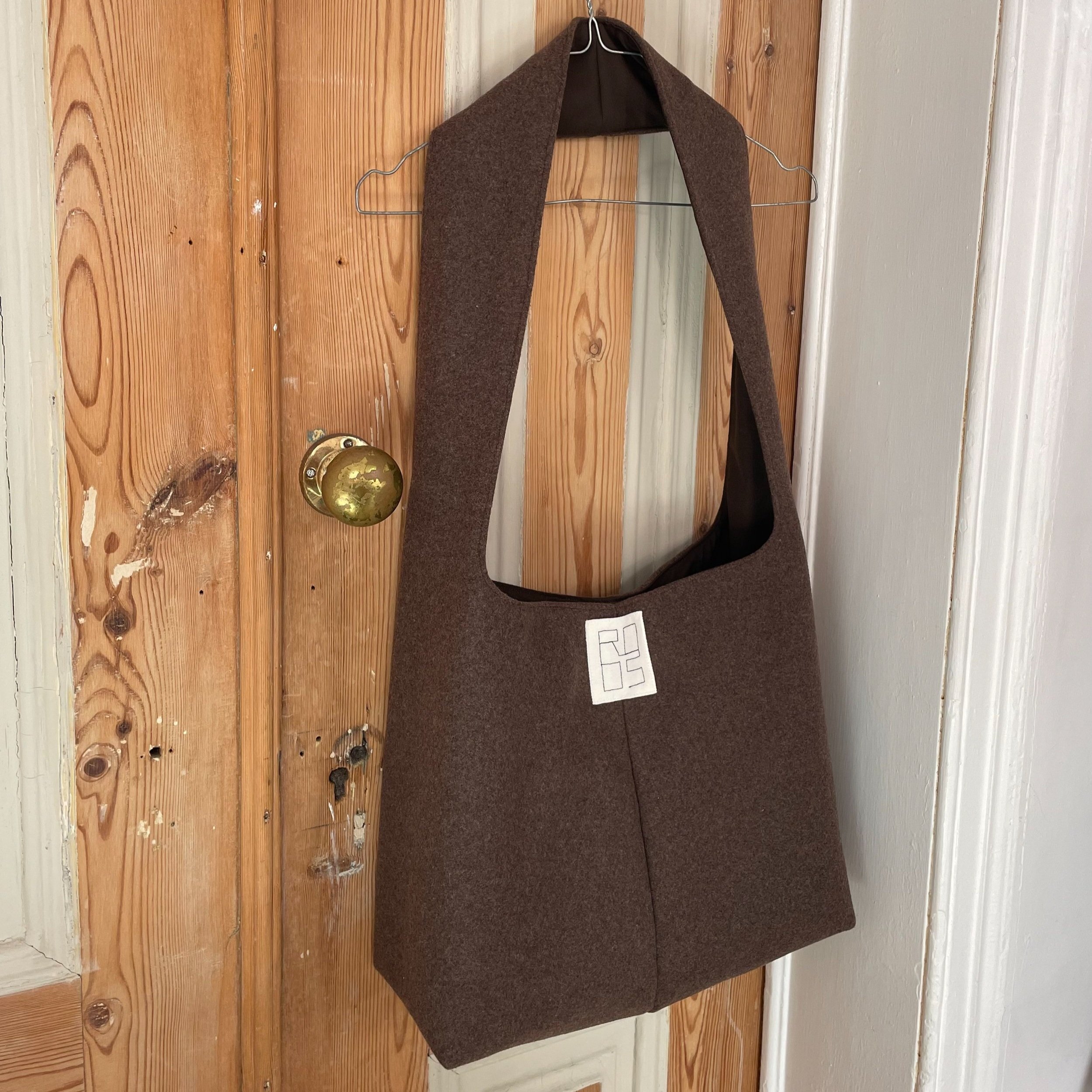Crossbody Classic—Brown Wool