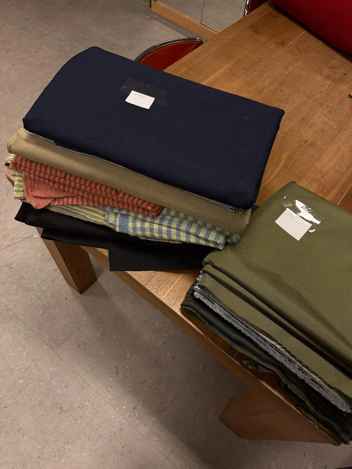 pov fabric shopping by bike in snowy ams ❄️ prepping the next bag drop, expected half feb 🤍 and of course big restock of your all time favorite blue wool crossbody!