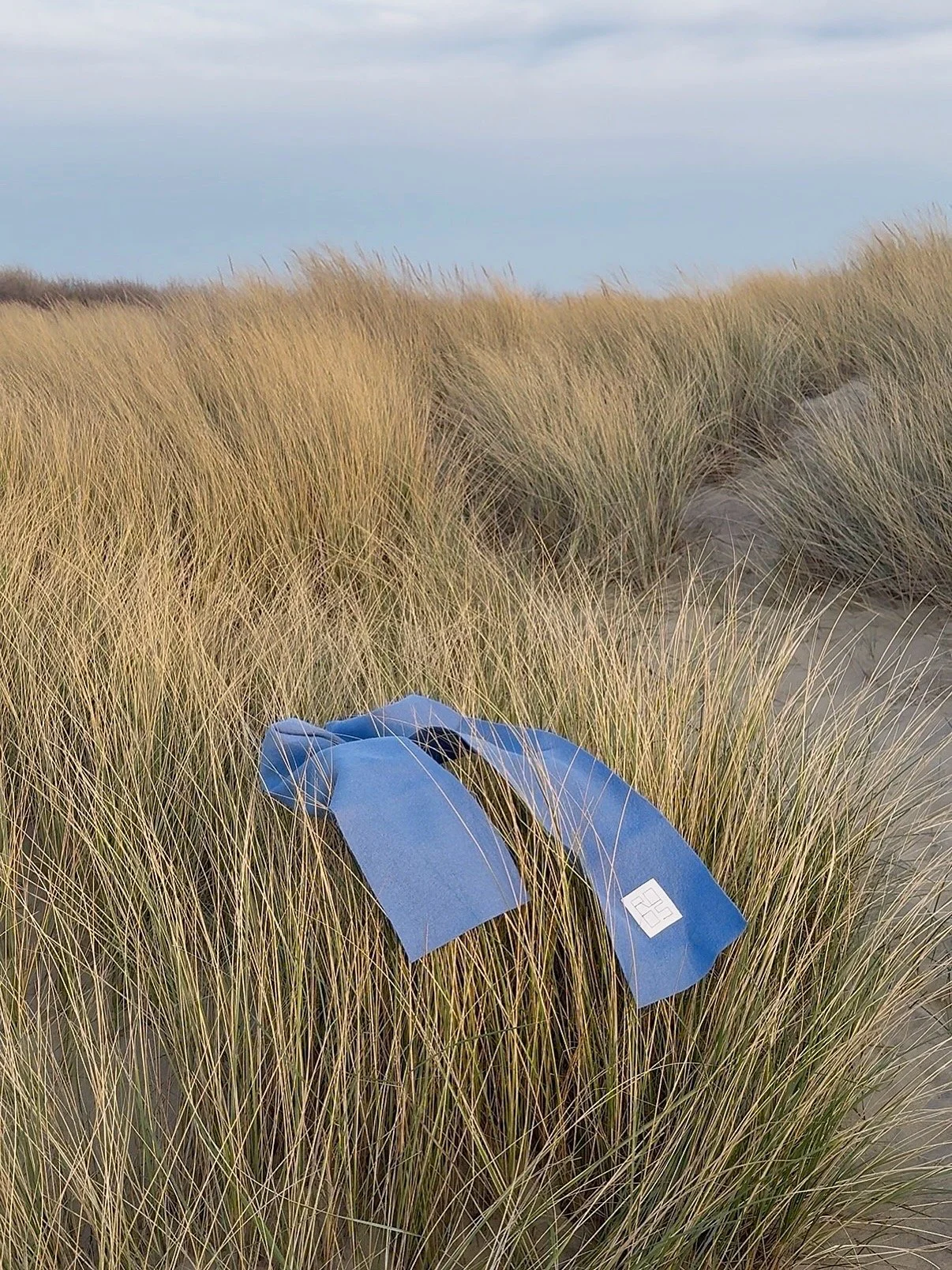 Scarf—Light Blue Wool