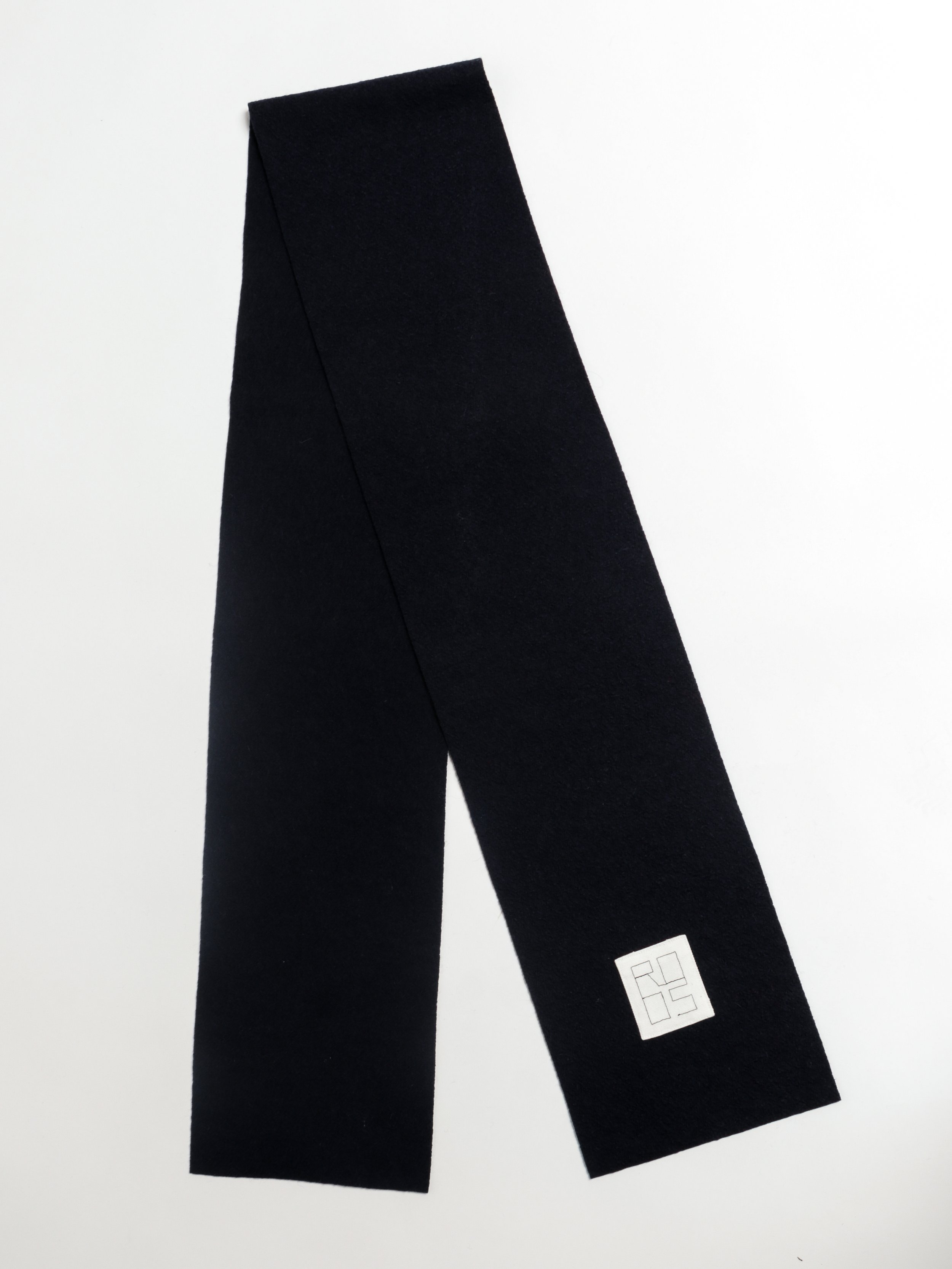 Scarf—Black Wool