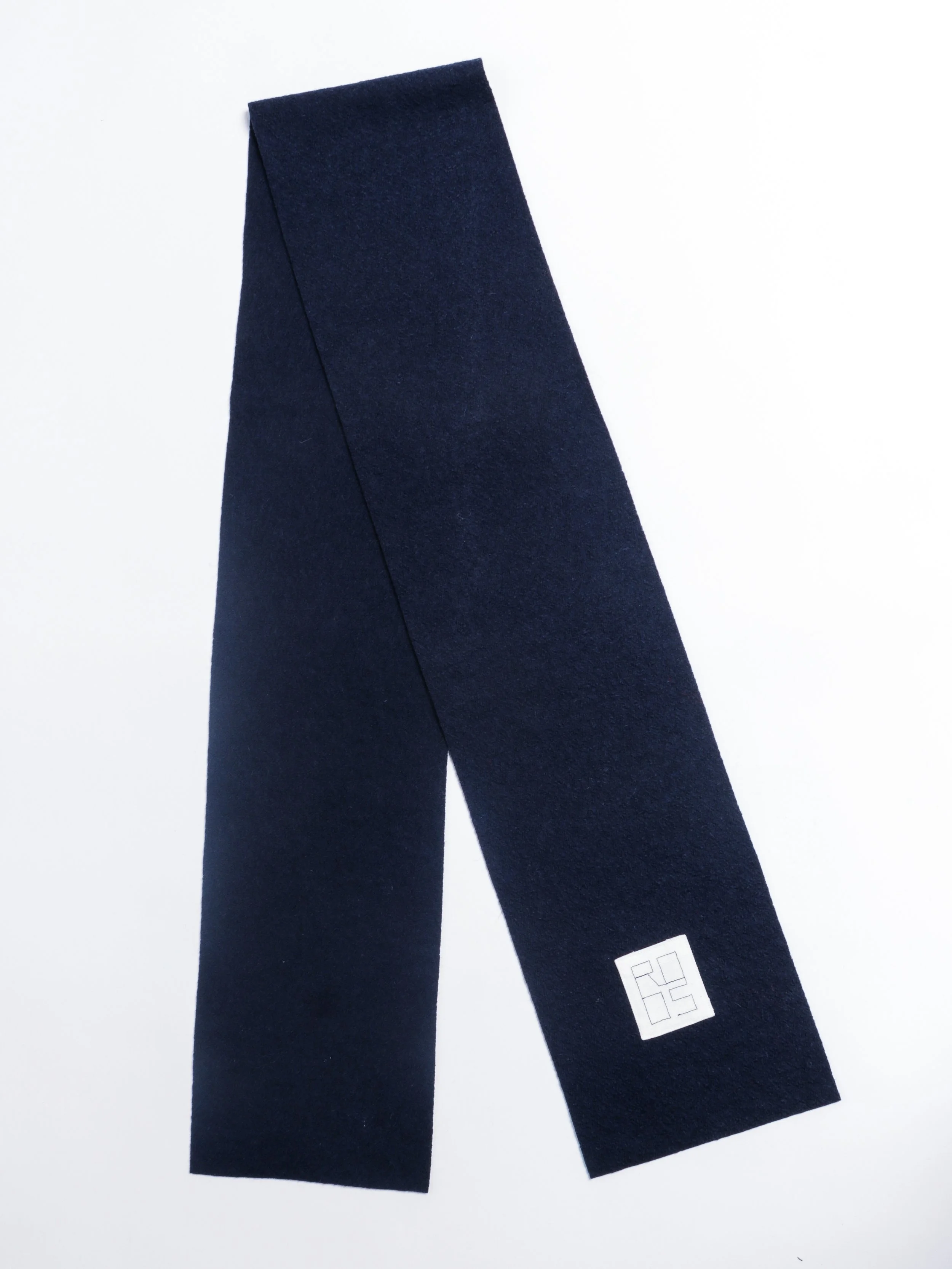 Scarf—Navy Wool