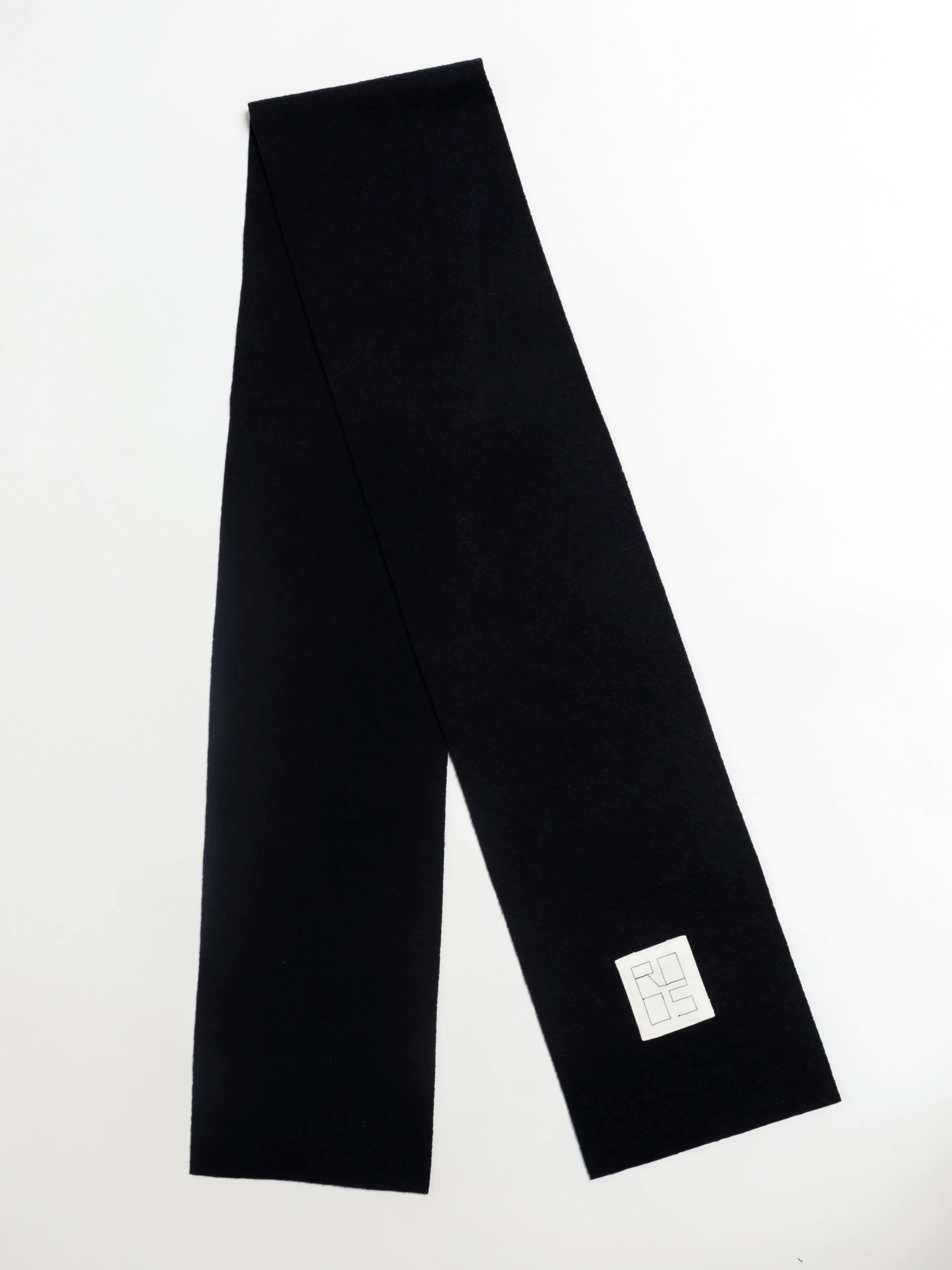 Scarf—Black Wool