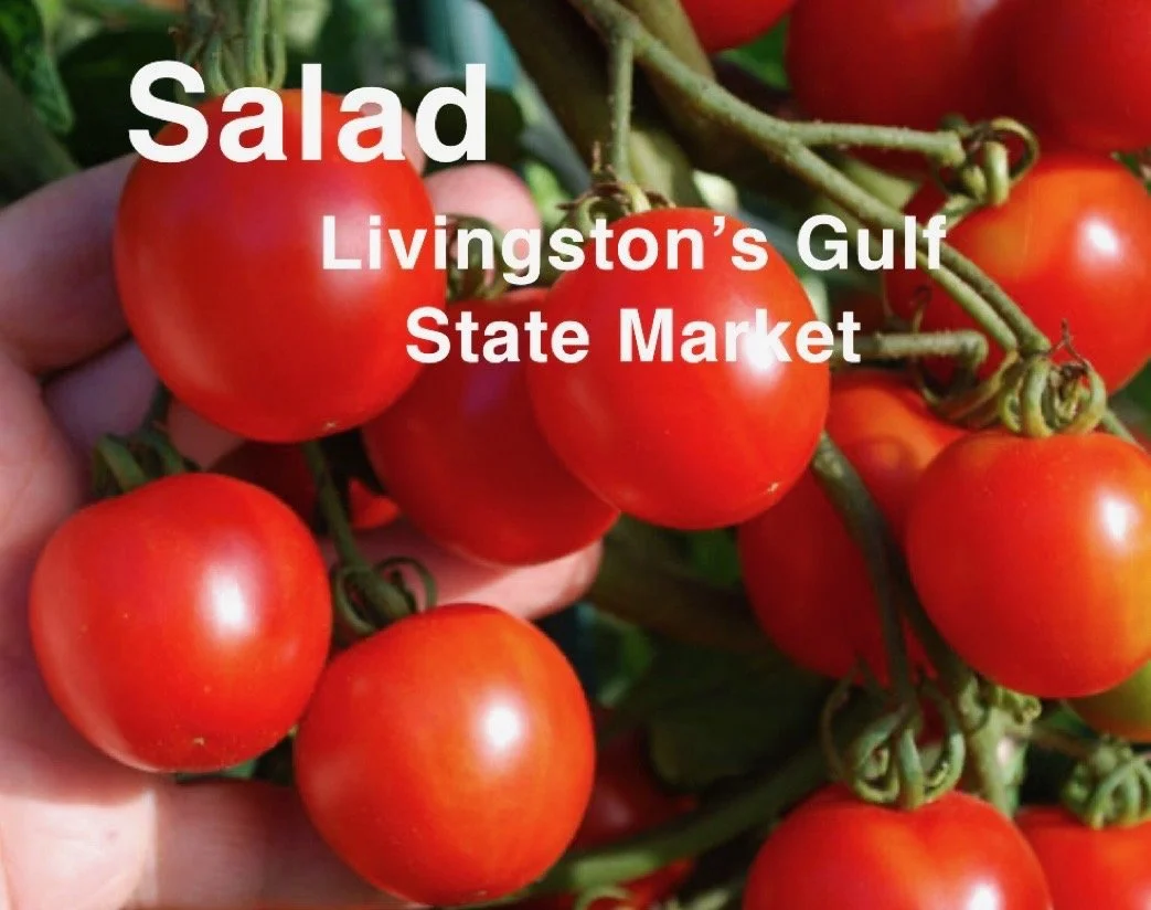 The Livingston’s Gulf State Market tomato is a classic, reliable salad variety known for its smooth texture, balanced flavor, and consistent production. These medium‑sized, bright red tomatoes have a clean, mild sweetness with just enough acidity to 
