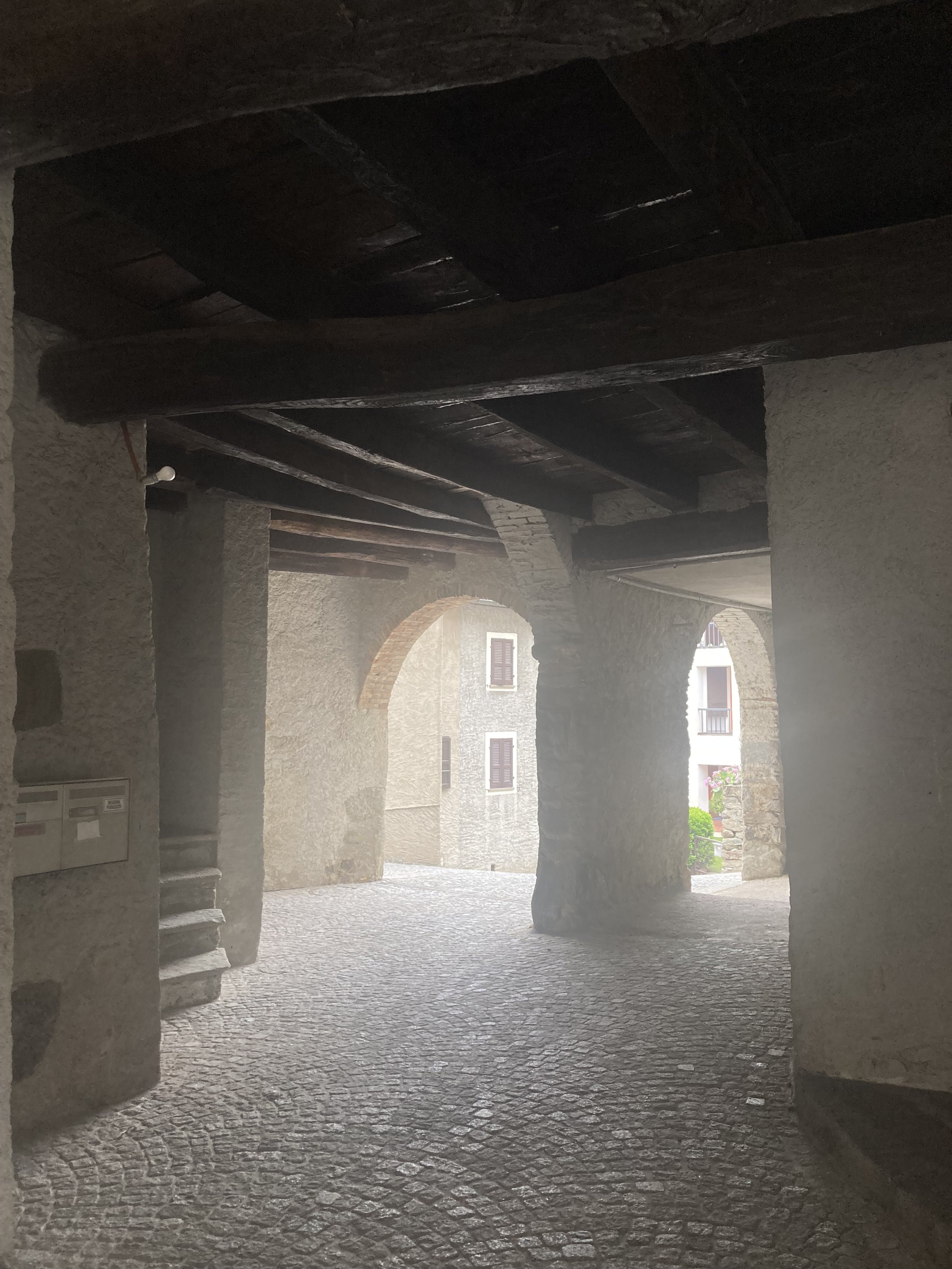 Various images of the old part of Comano