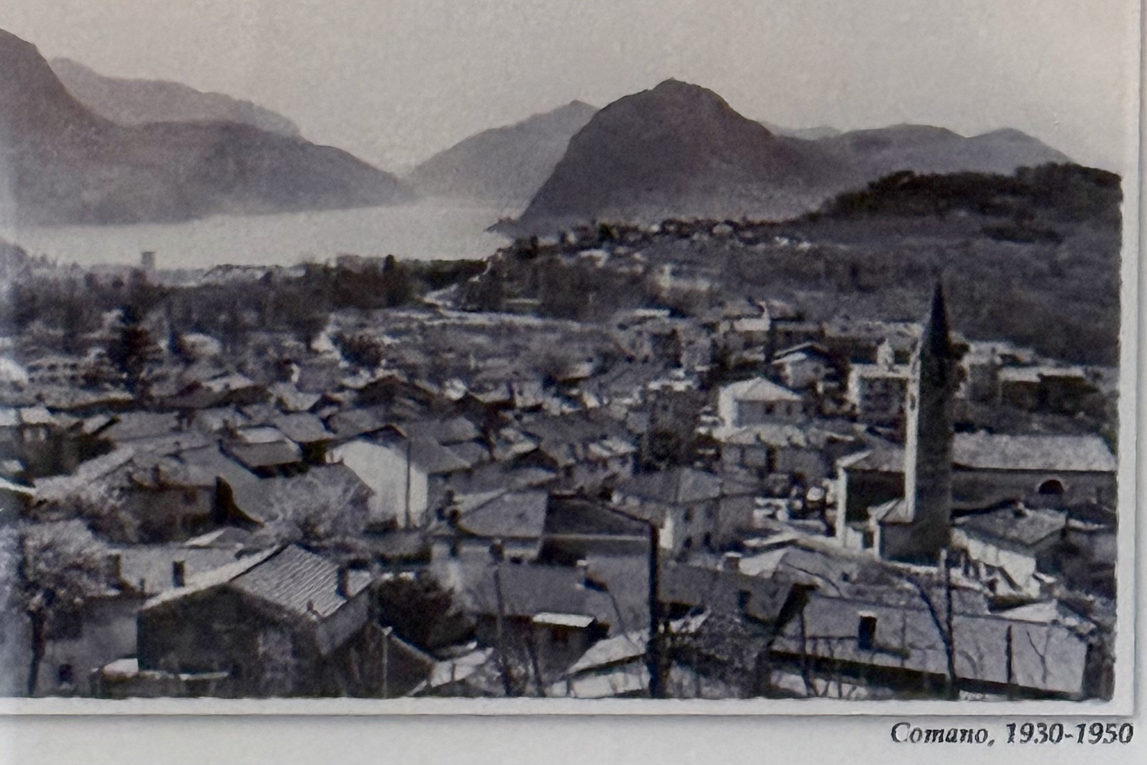 The caption indicates this is Comano, but I think the view is from Comano looking towards Lake Lugano.