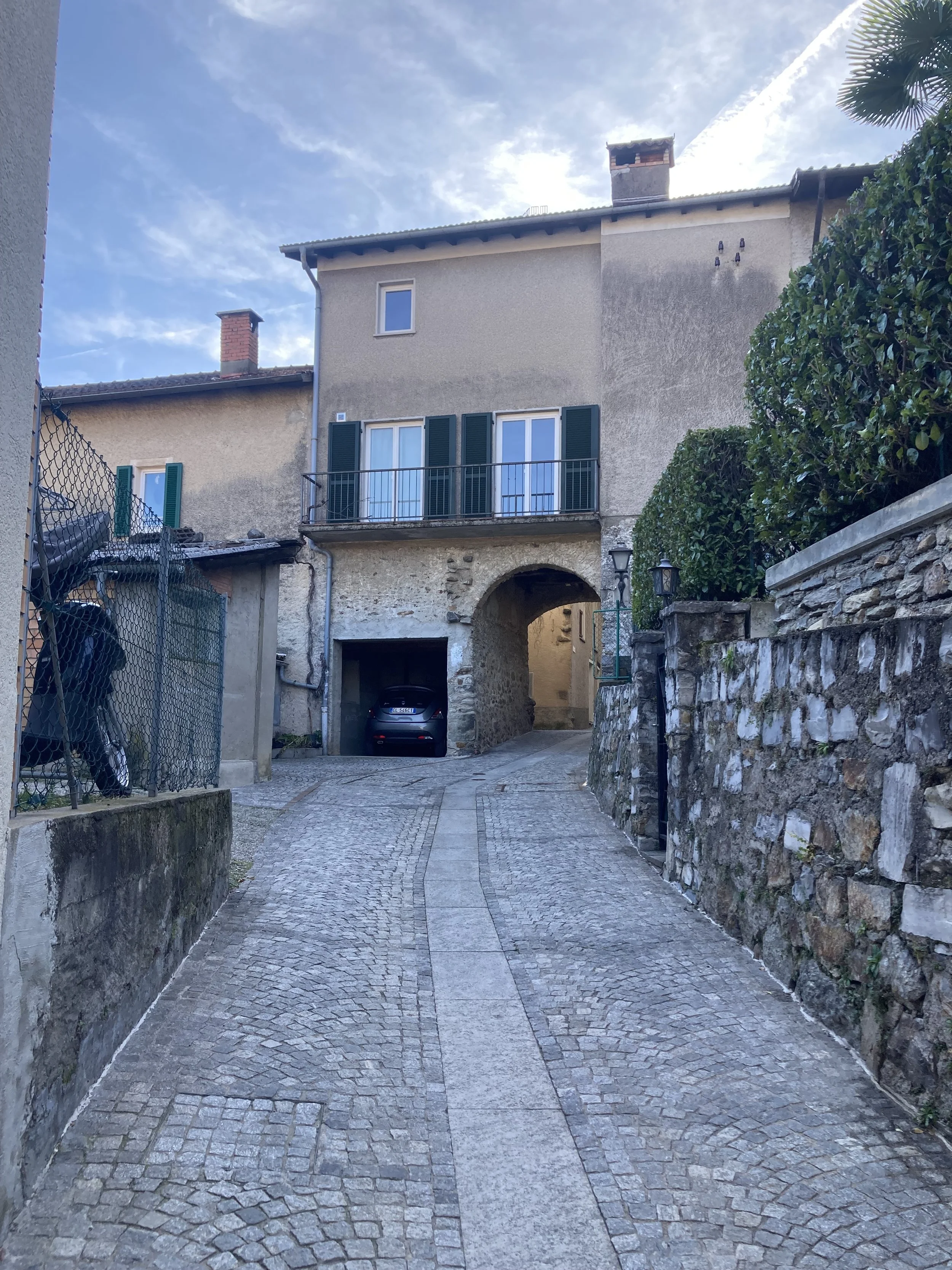 Our parking place was carved out of the old city wall