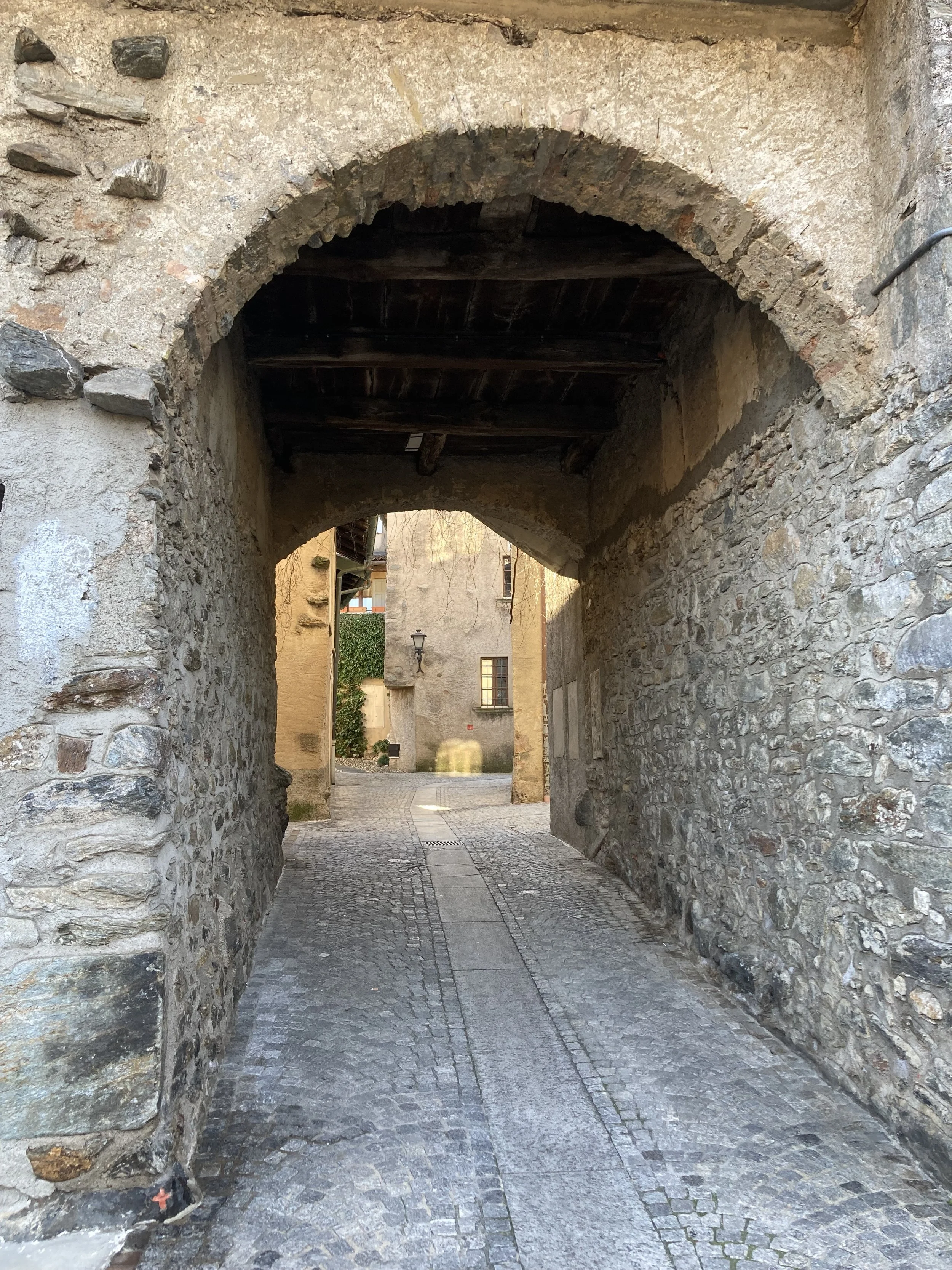 Various images of the old part of Comano