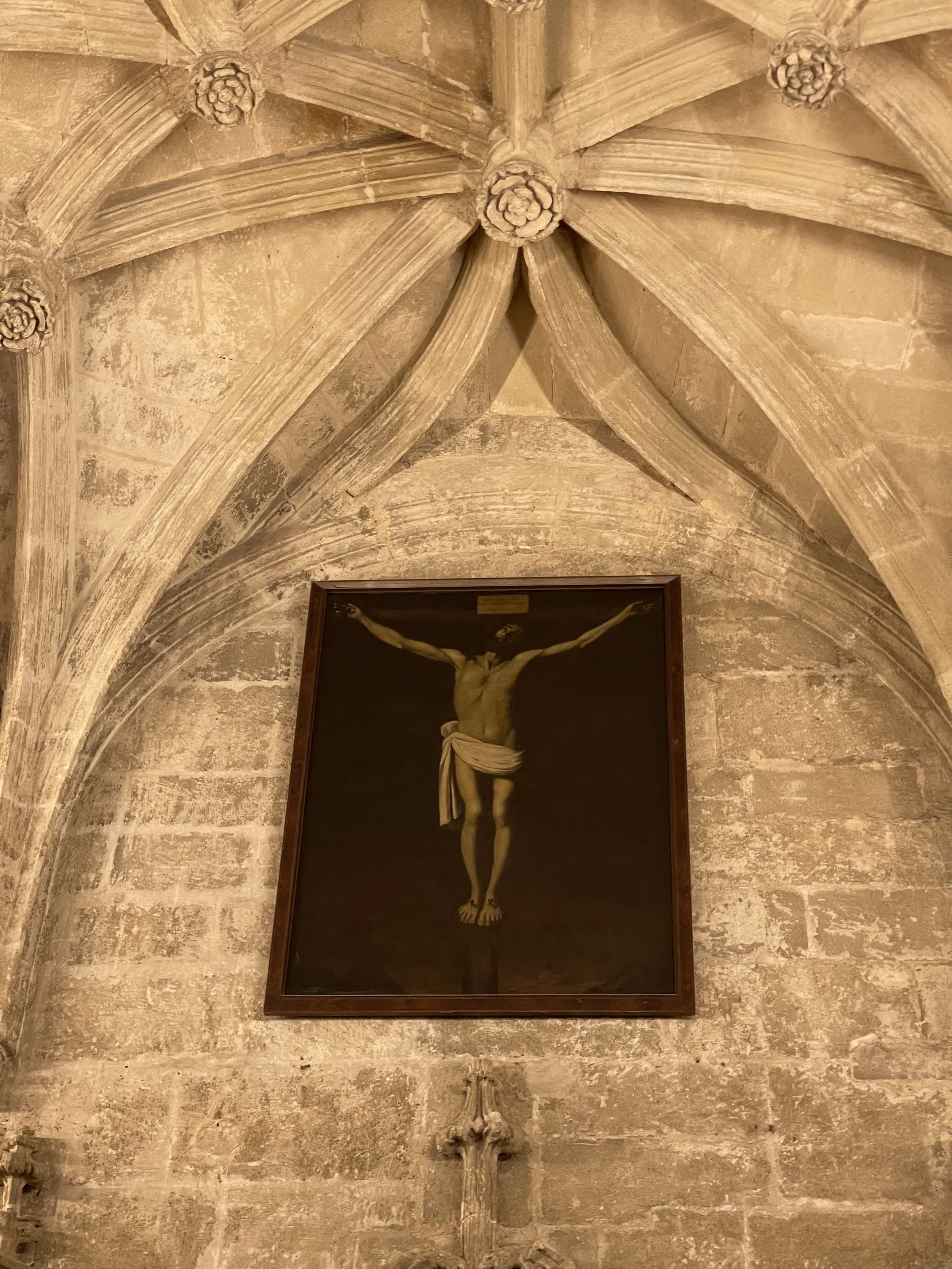Cathedral of Seville - painted by Goya in 1640.  Title:  The Crucified Christ.  