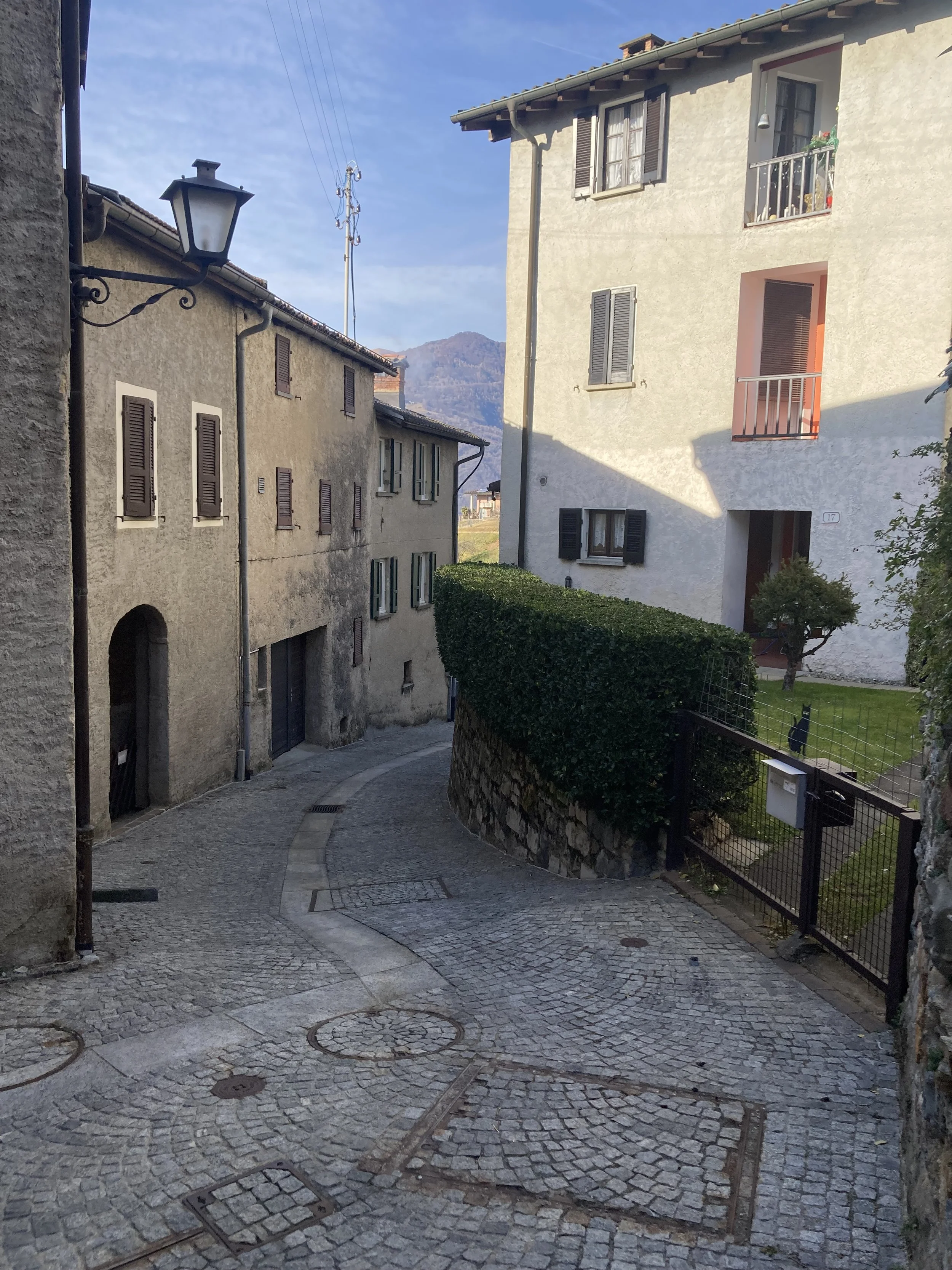 Various images of the old part of Comano