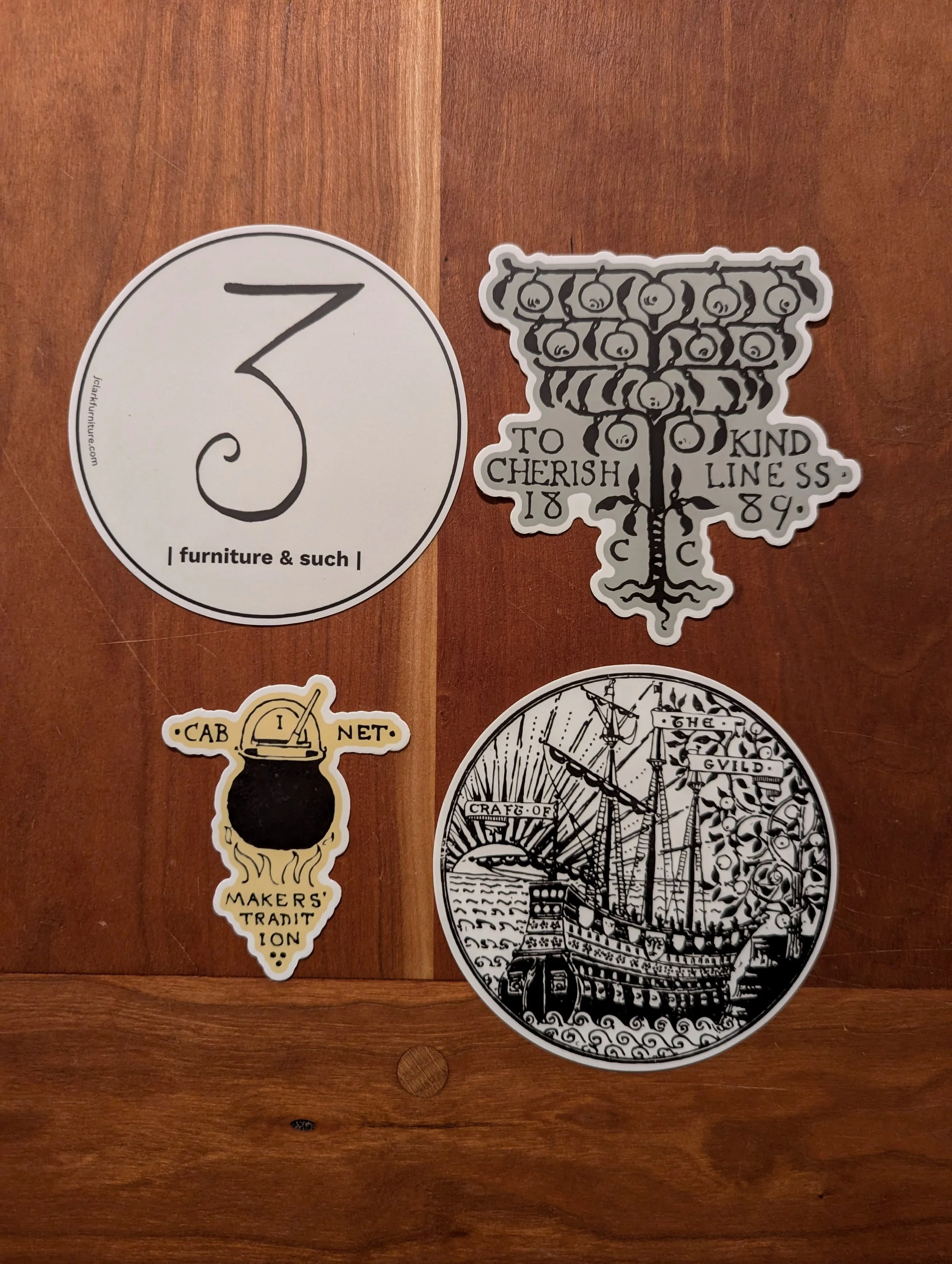 4-Pack Sticker Bundle for Charity