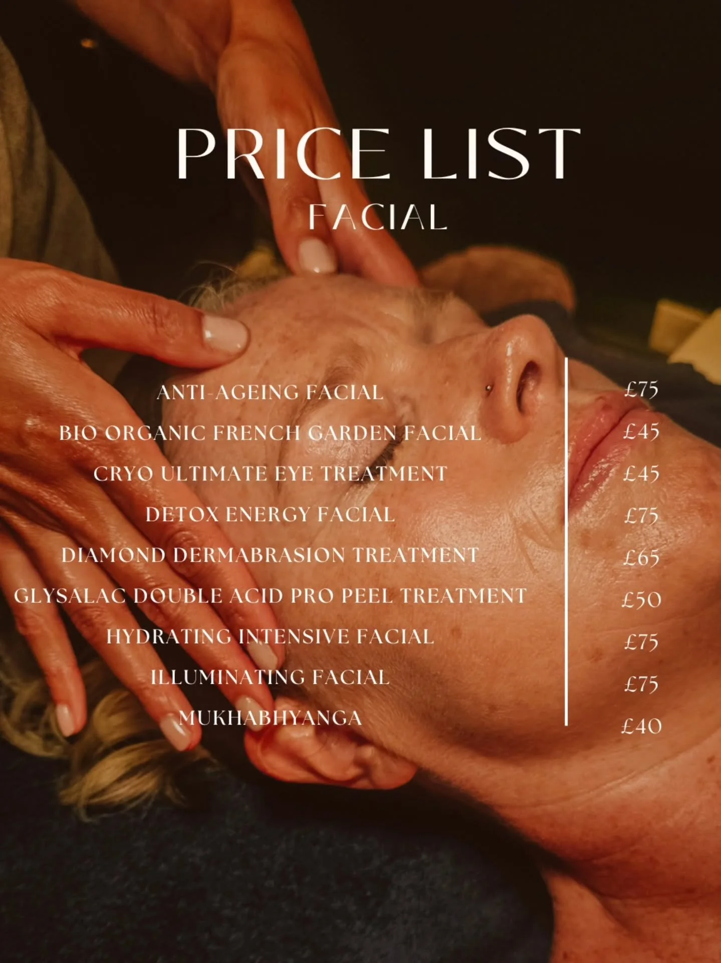 My full updated services menu and price list ✨️

DM to book ✉️

#ayurvedic #hyptherapie #wellness #Nottingham