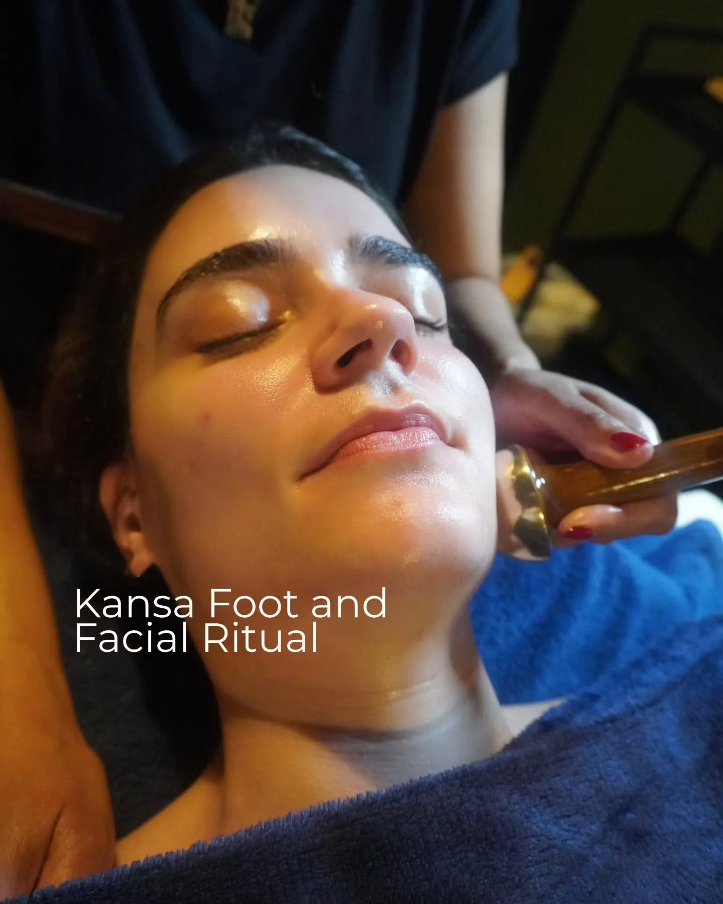 Kansa Foot and Facial Ritual 🟤

A deeply grounding and restorative treatment combining traditional techniques with modern holistic care.

This 90-minute ritual uses a Kansa wand, beginning with a calming foot massage, before flowing into a bespoke f