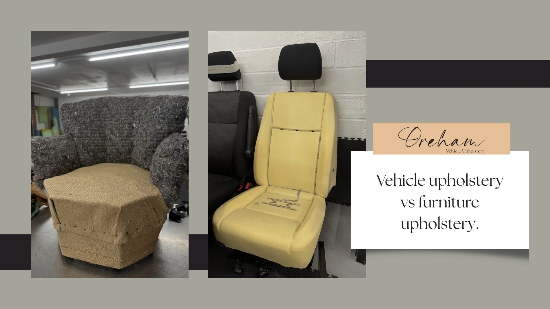 Vehicle Upholstery vs Furniture Upholstery — Two Different Trades Entirely