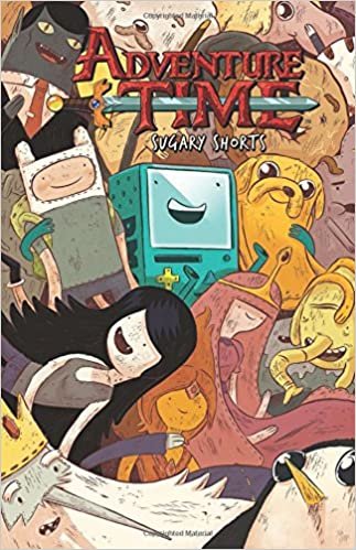 Cover art of Adventure Time: Sugar Shorts featuring various characters from the animated series.