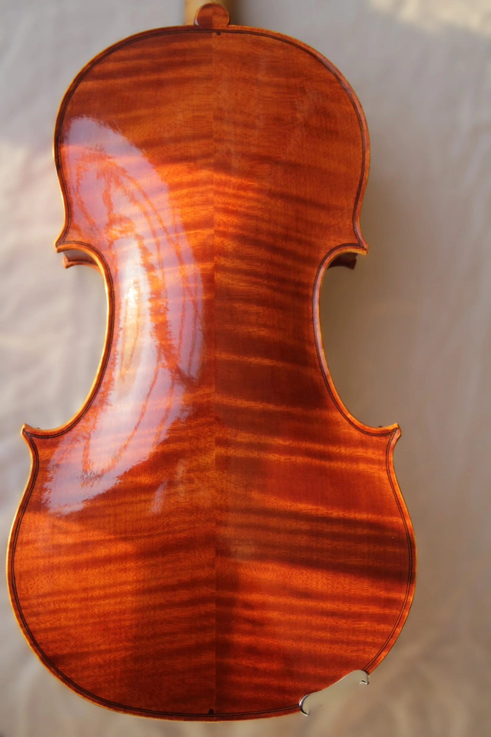 flamed maple back of  a viola