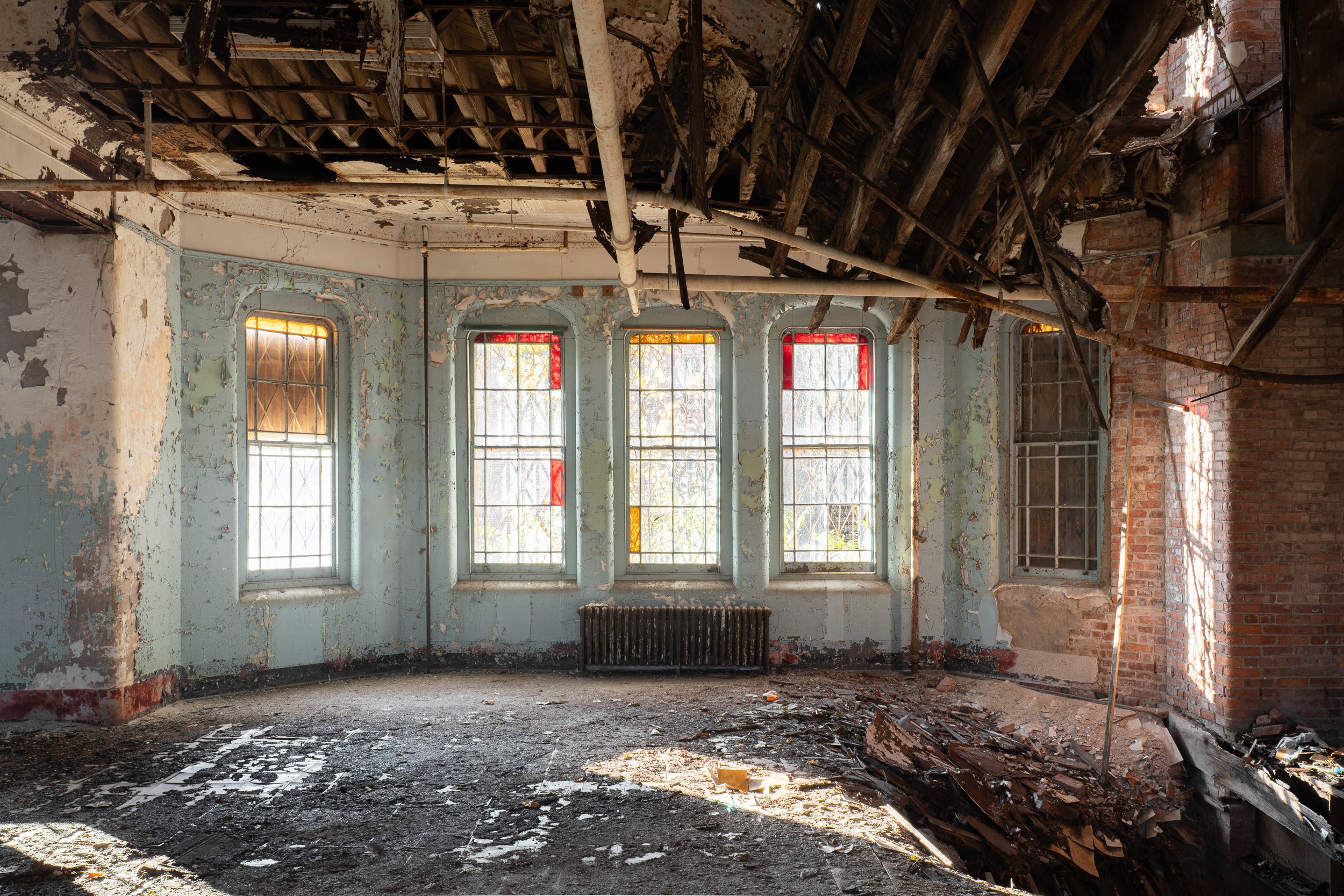 Dayroom Windows. Hudson River State Hospital, Poughkeepsie NY