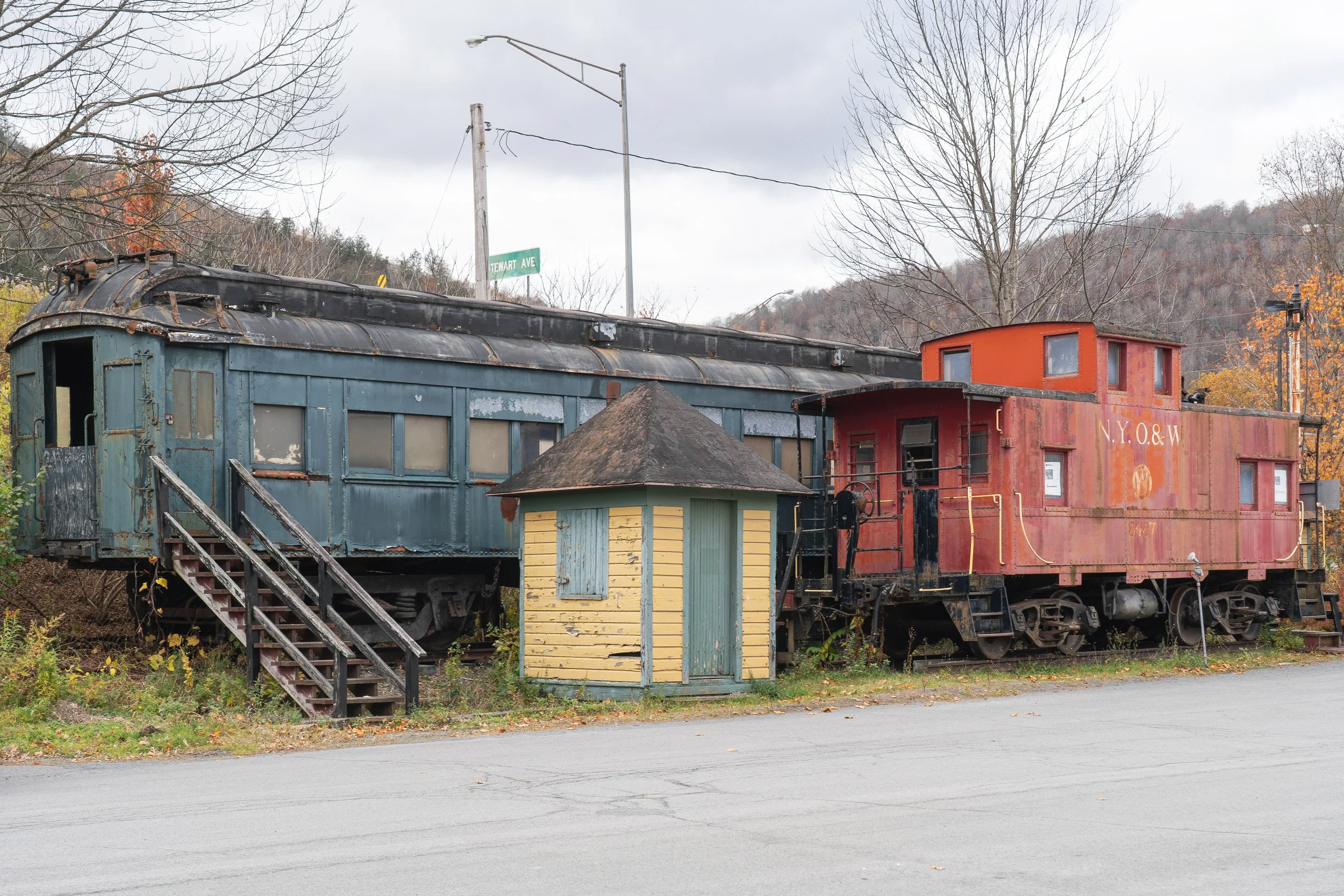 Abandoned Train Cars, Roscoe