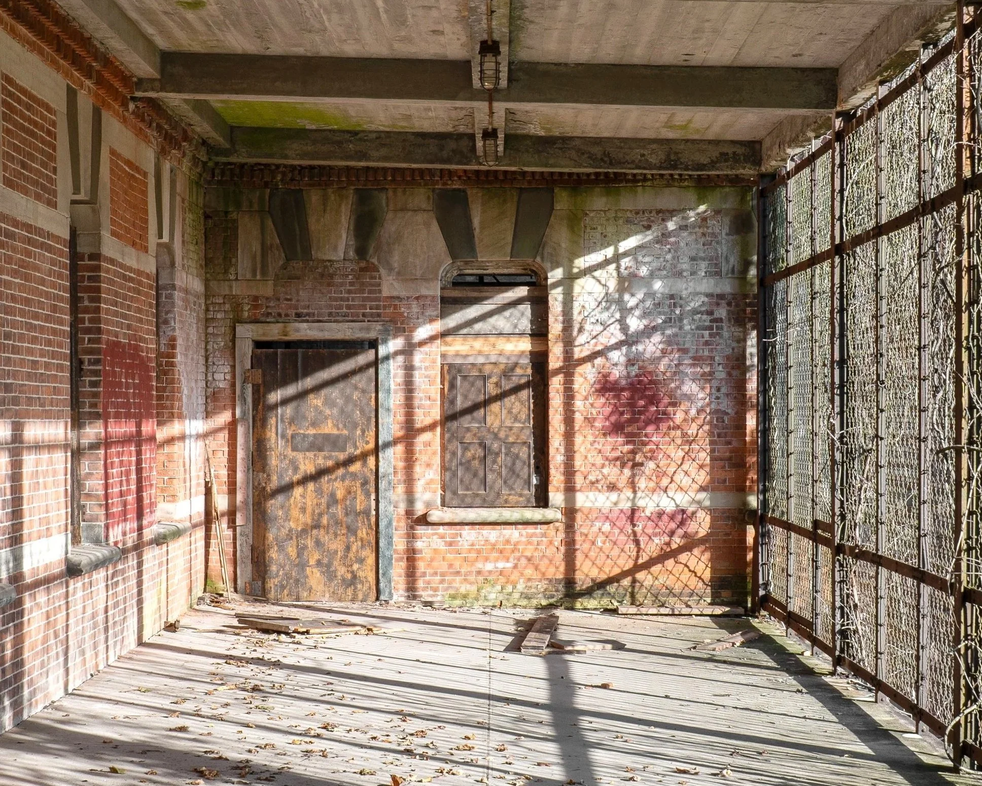 Patient Porch, Hudson River State Hospital, Poughkeepsie NY