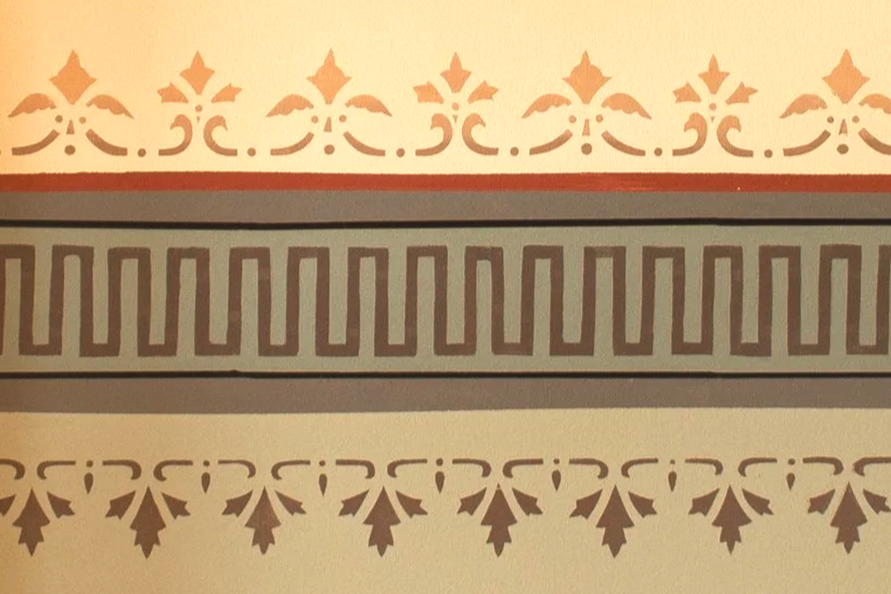 Stenciling Replica, Administration Building - now hotel