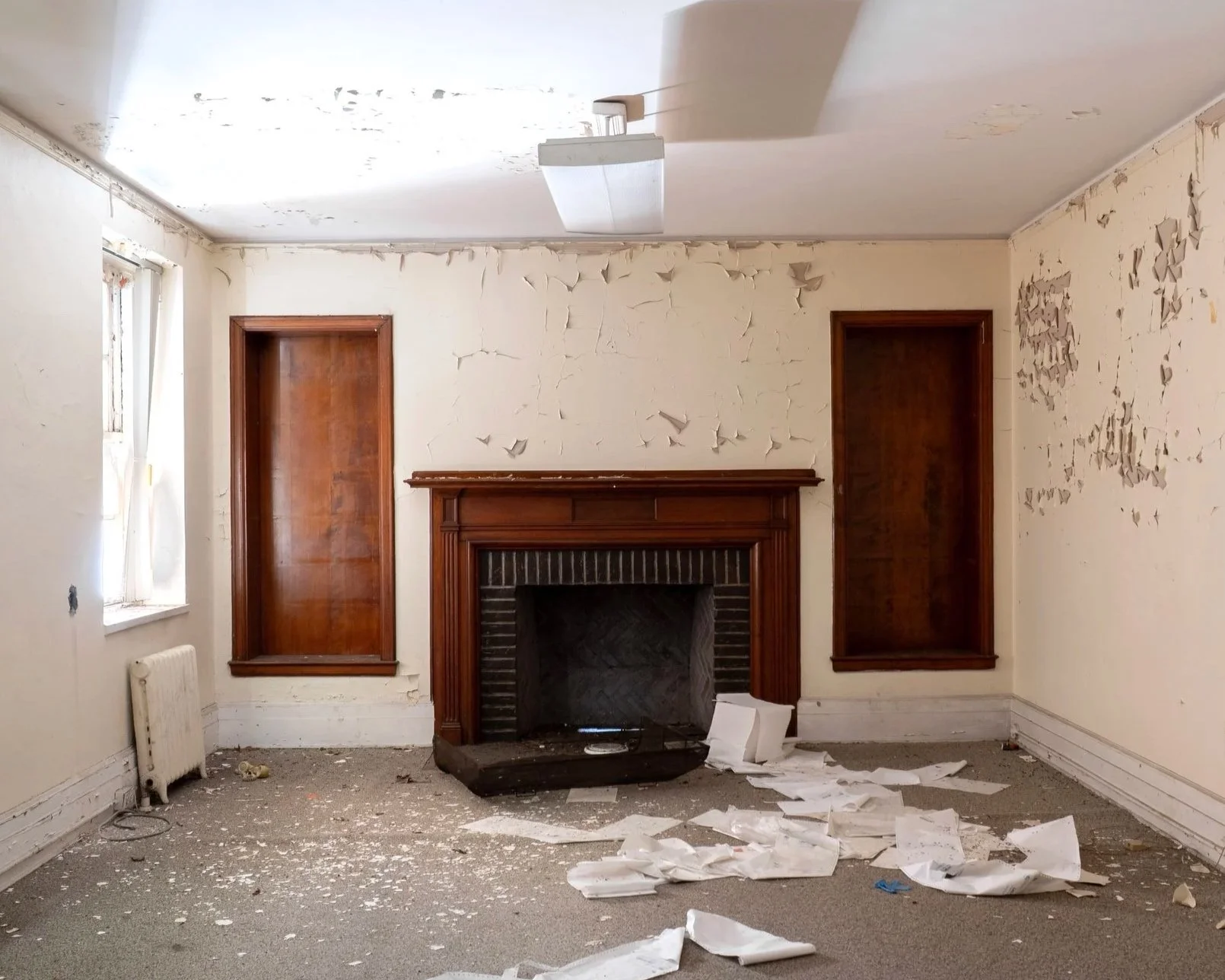 Fireplace, Staff Dormitory 