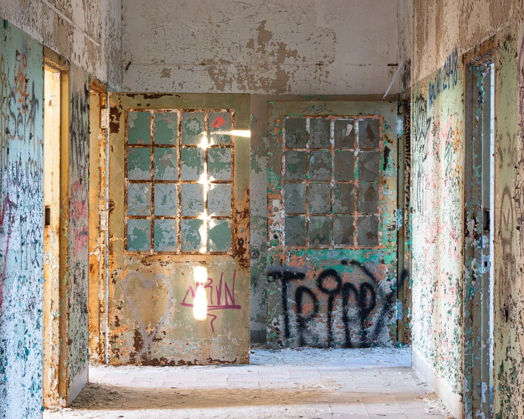 Corridor, Geriatric Infirmary (building 93)