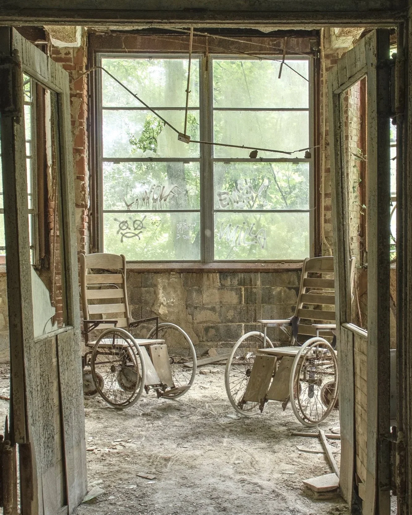 Wooden Wheelchairs, Woman's Pavilions